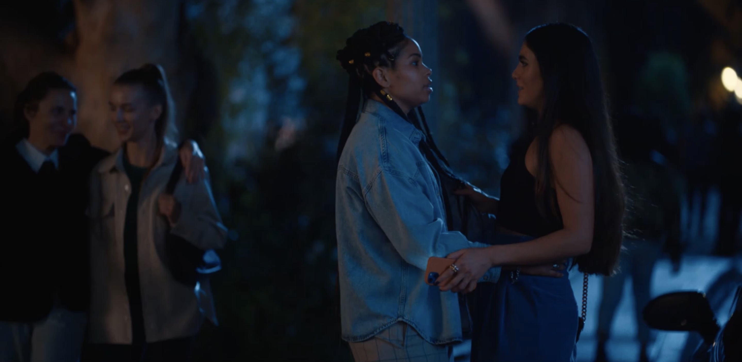 Dani and Dre gazing at each other