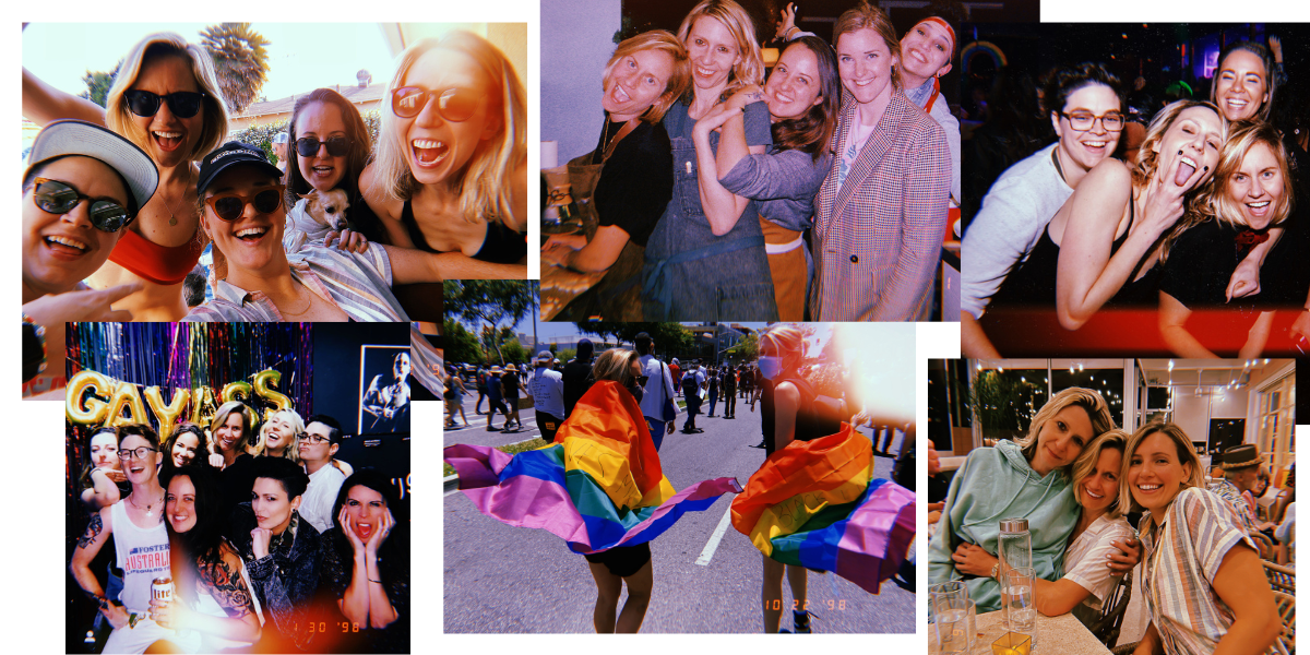 collage of us and our friends having fun