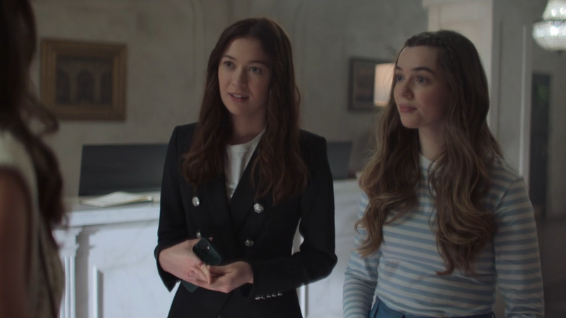 The Watchful Eye: Bennet and Darcy greet Elena in the lobby 