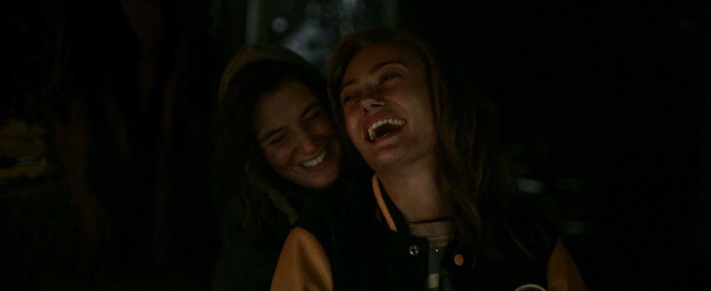 Shauna and Jackie laugh in Yellowjackets 202
