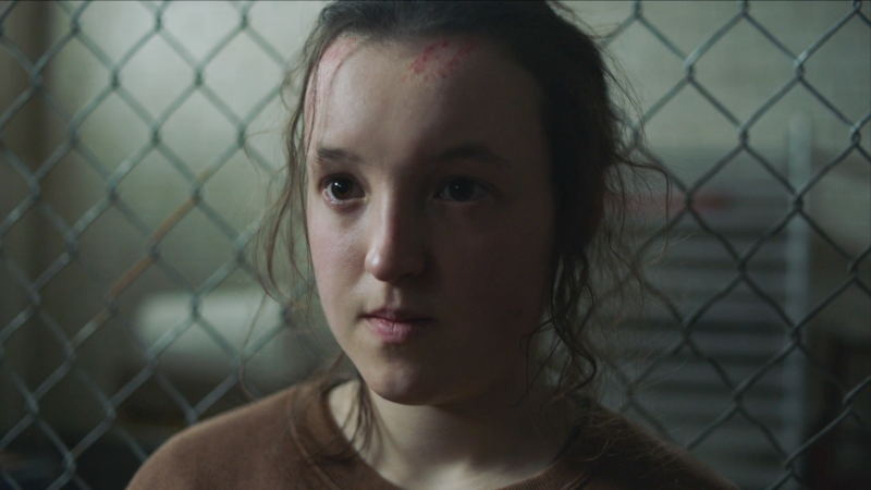 The Last of Us: Ellie looks quietly angry and determined