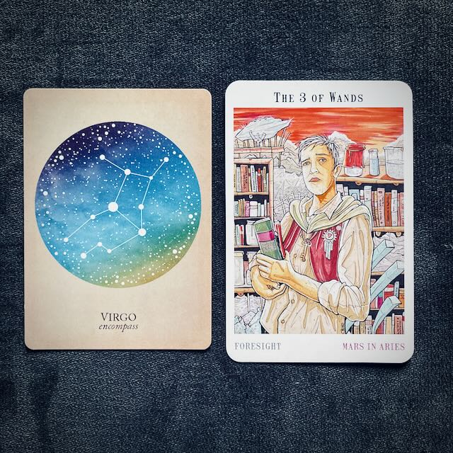 virgo // three of wands