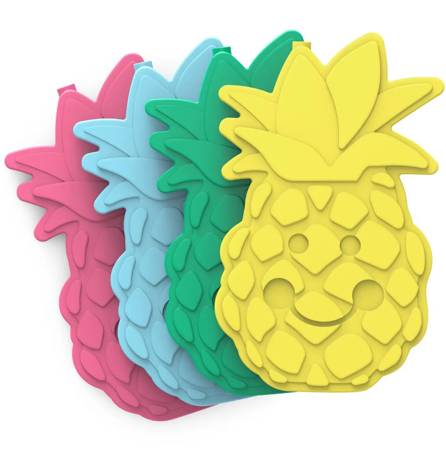 reusable ice packs shaped like pineapples