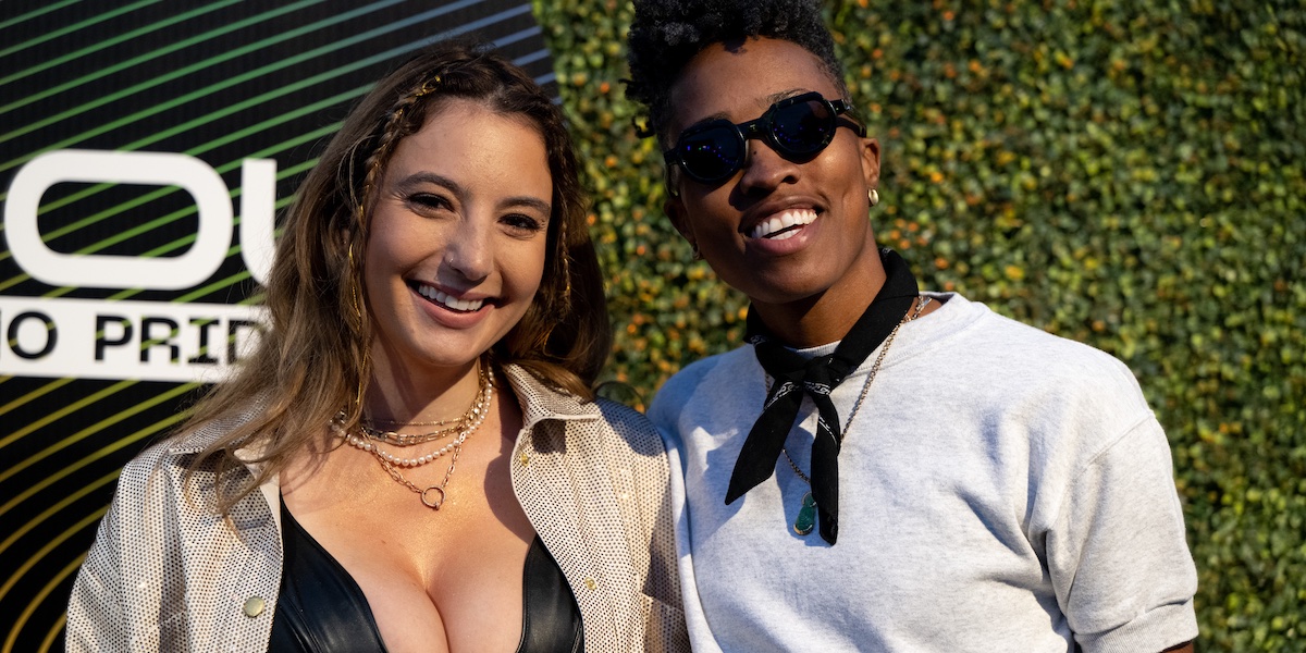 WEST HOLLYWOOD, CALIFORNIA - JUNE 03: (L-R) Reality TV personalities Lexi Goldberg and Mal Wright of the Netflix program 