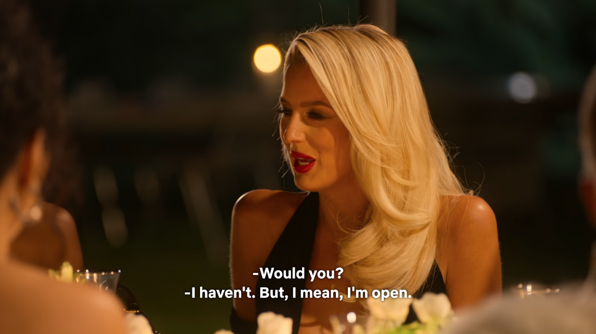 Emma Hernan concludes “I haven’t. But I mean, I’m open.”