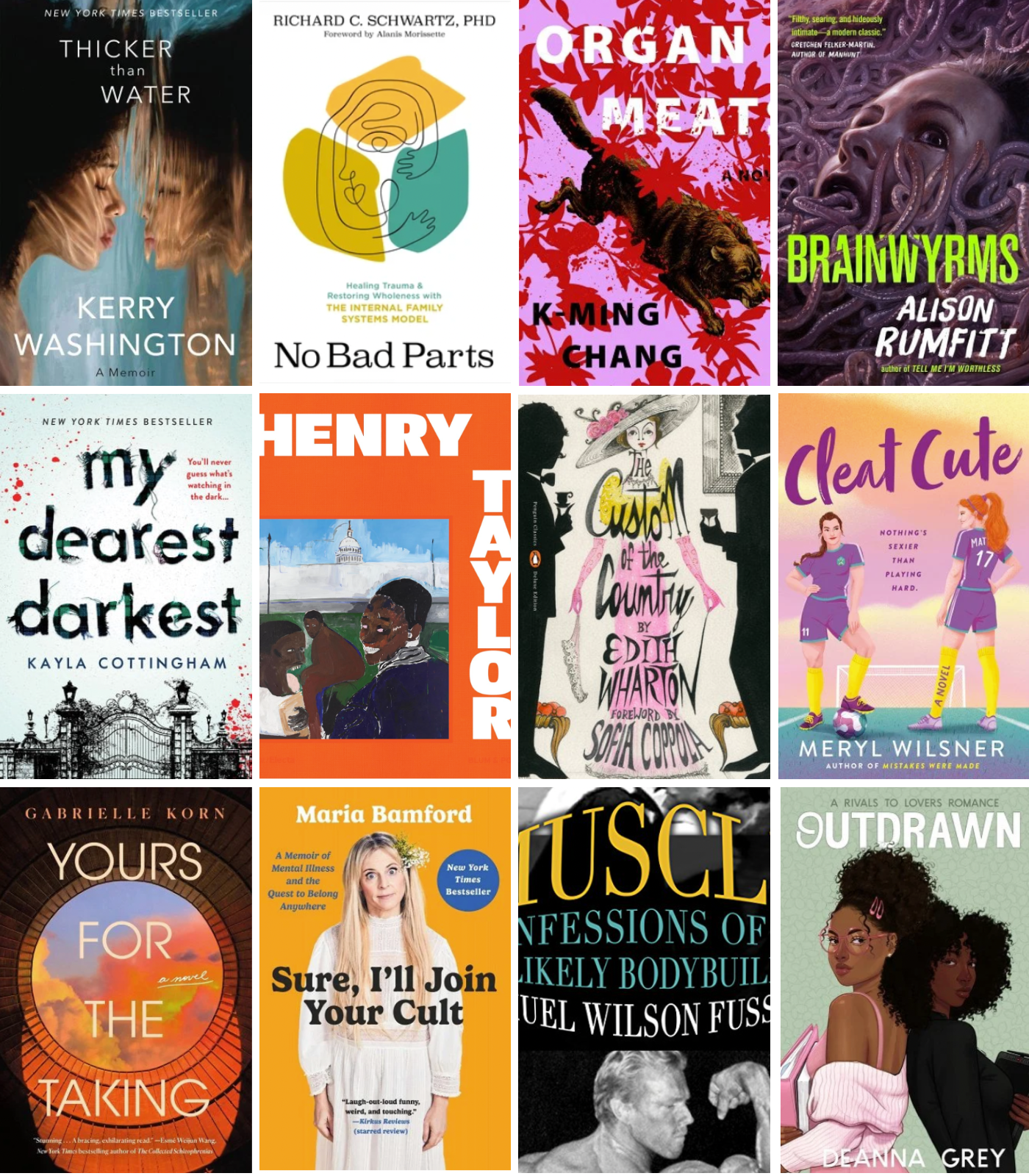 a collage of the books mentioned by autostraddle team members