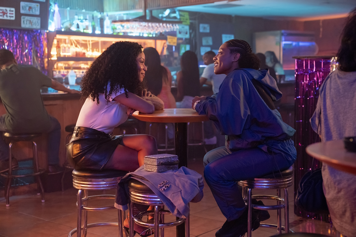 Alex and Chastity grab a drink at a Miami dive bar.