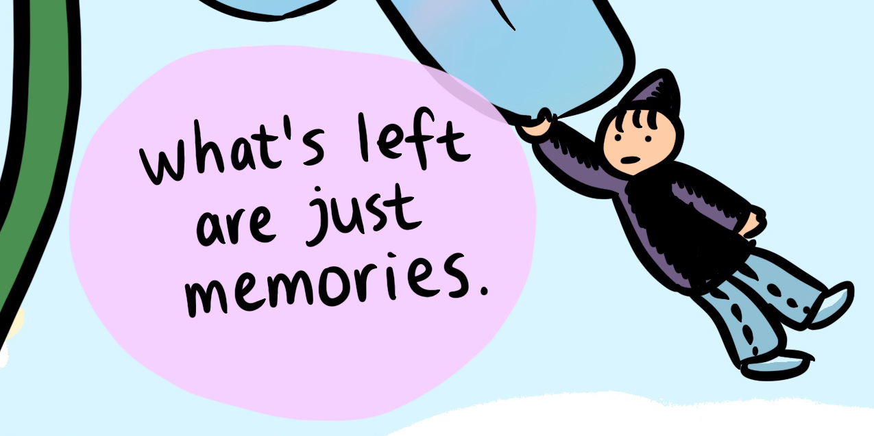 Yao, an illustration of an Asian person in a black sweatshirt and hat, hangs off of a plant leaf with the following word bubble attached: 