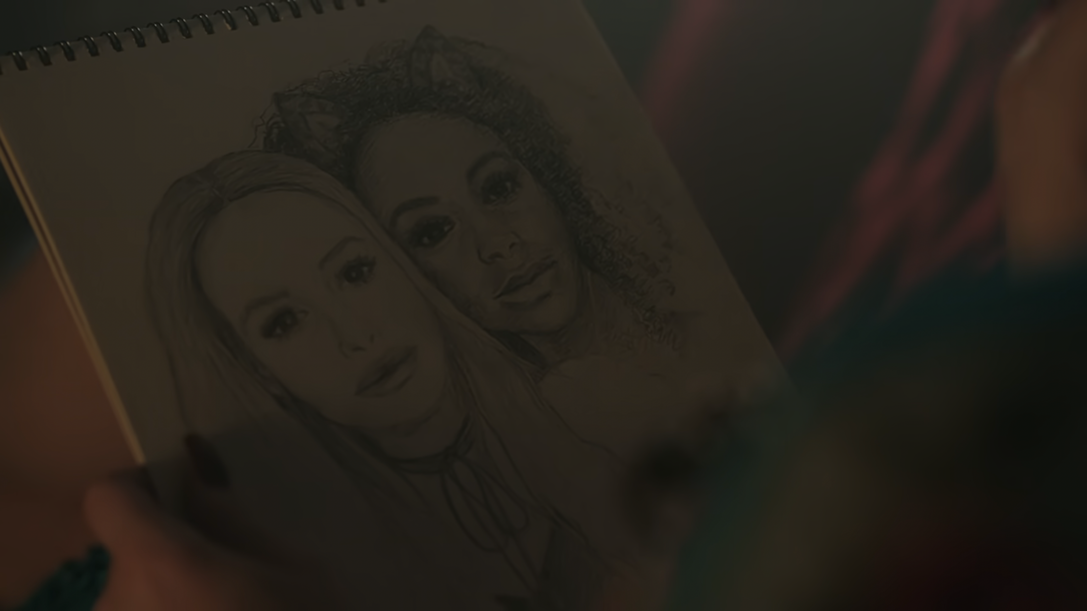 A drawing of Cheryl and Josie
