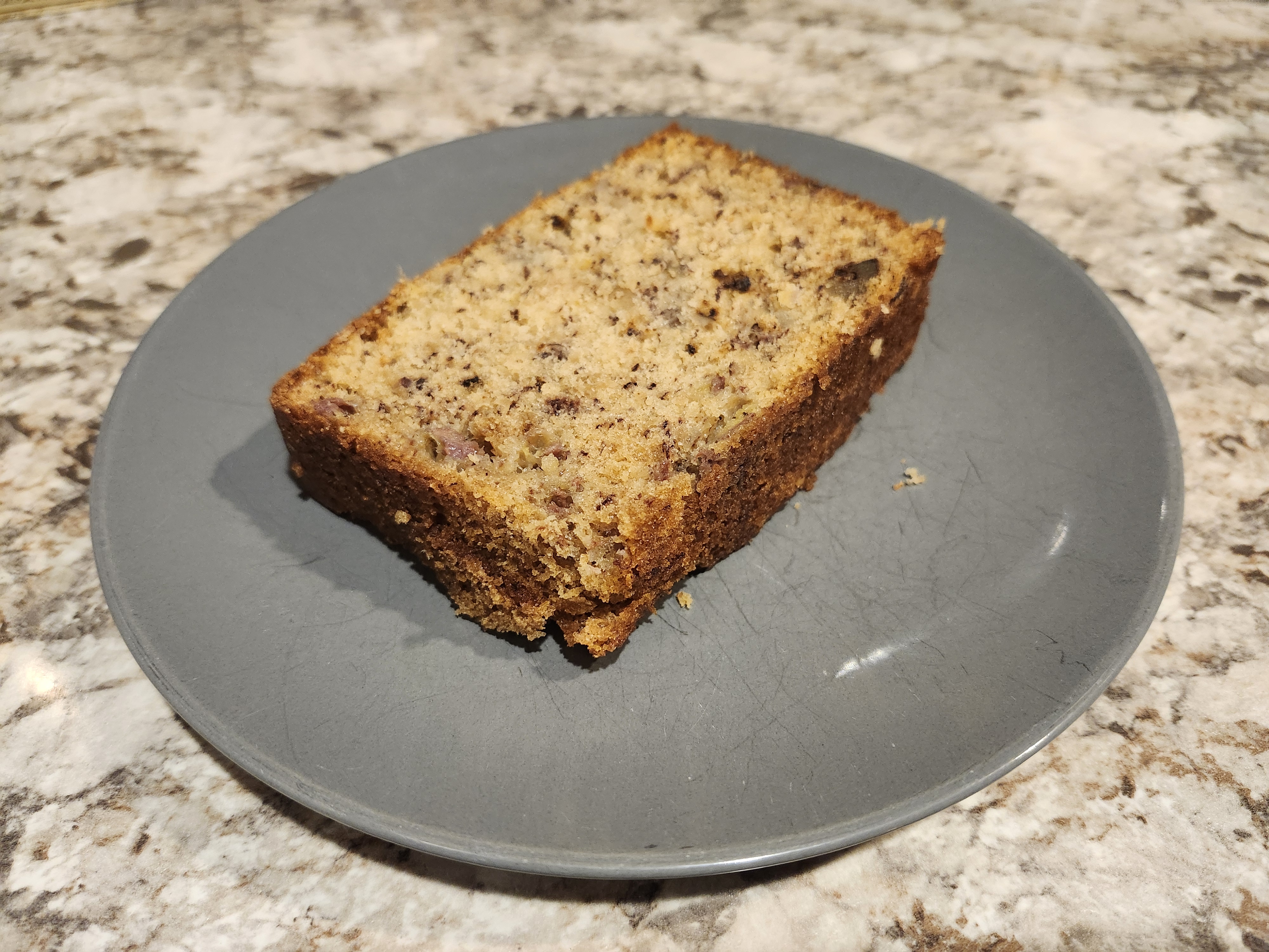 a slice of banana bread