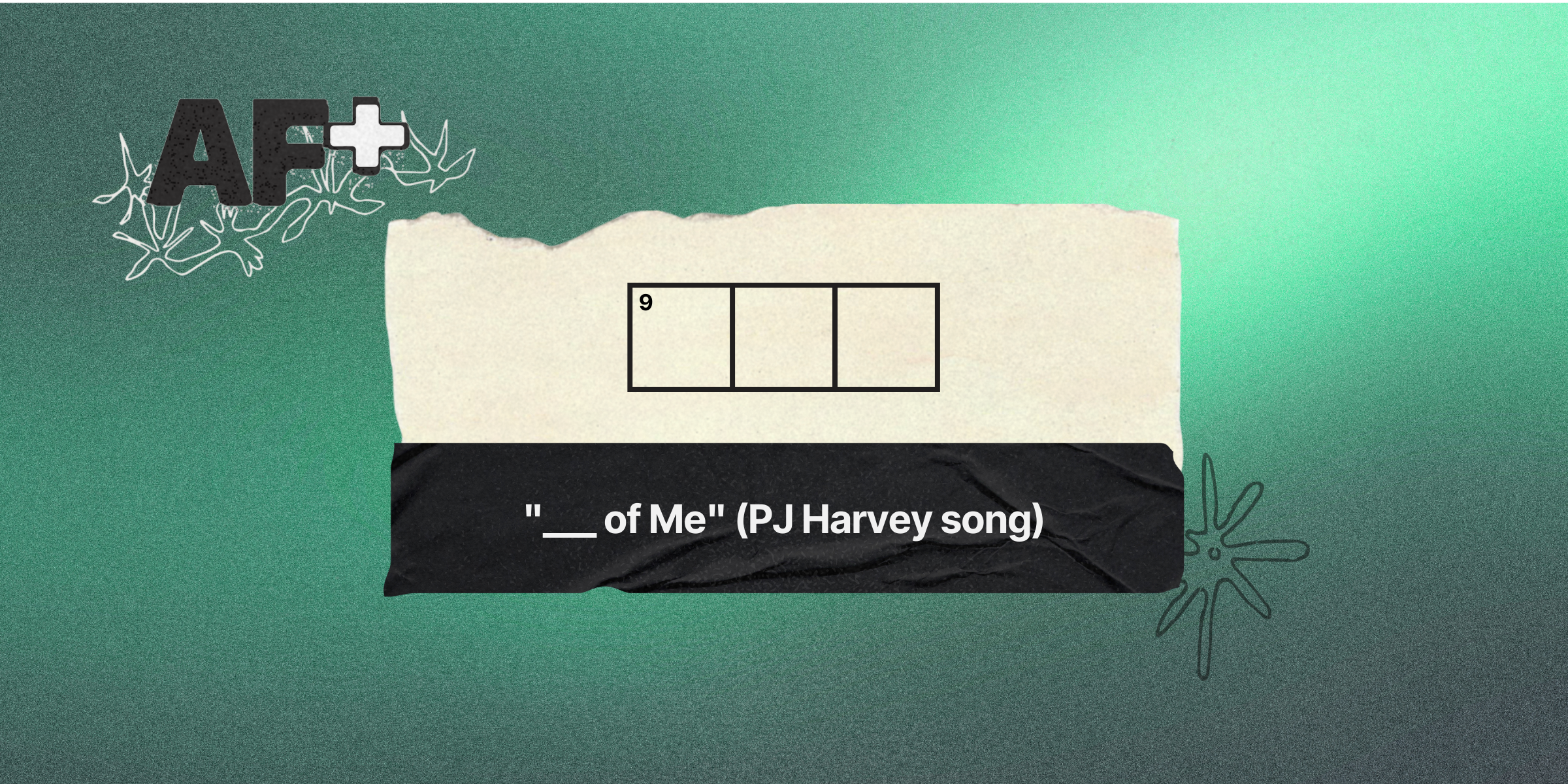 9 down / 3 letters / clue: 