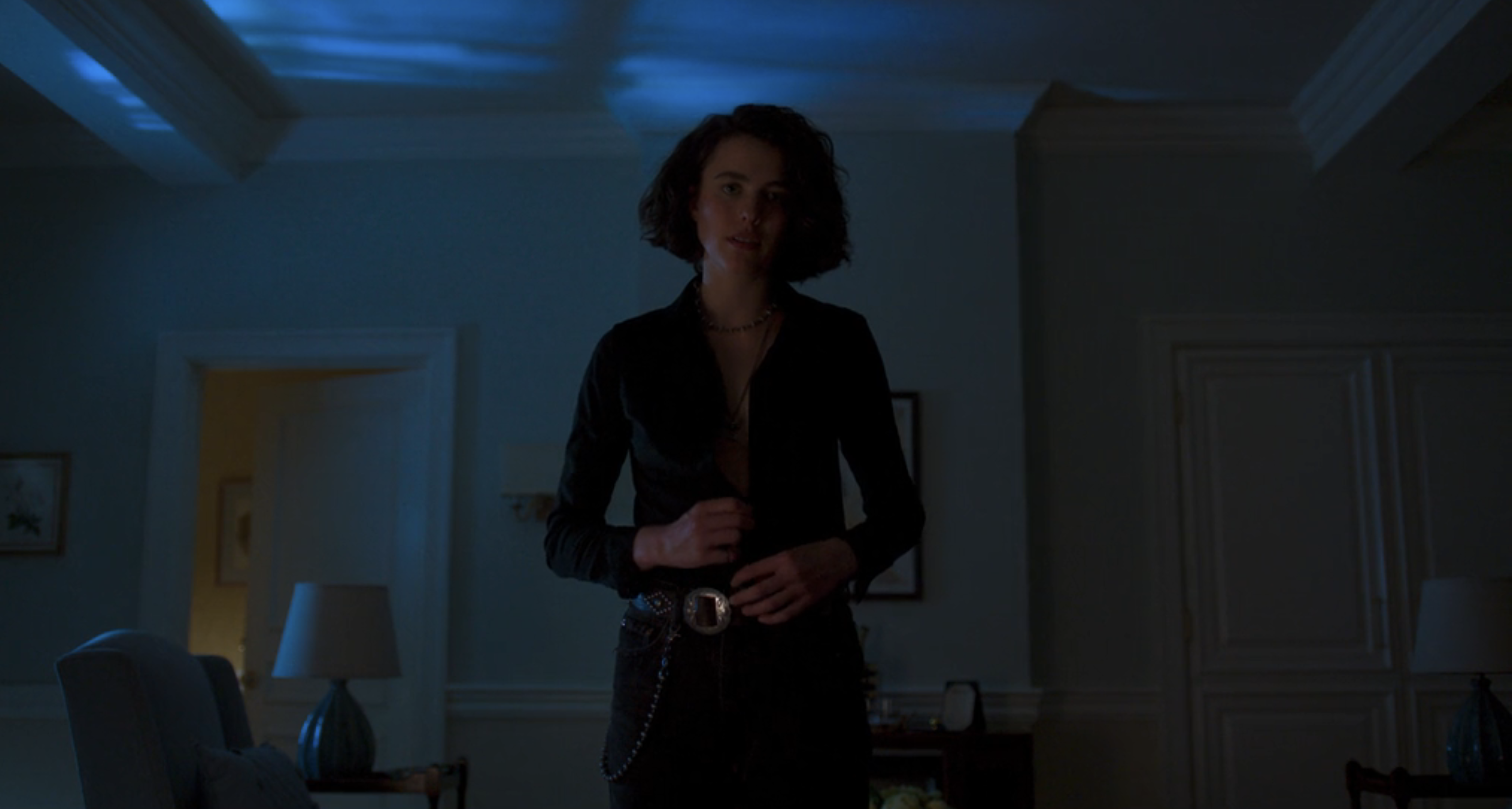 Jamie in Drive-Away Dolls undressing