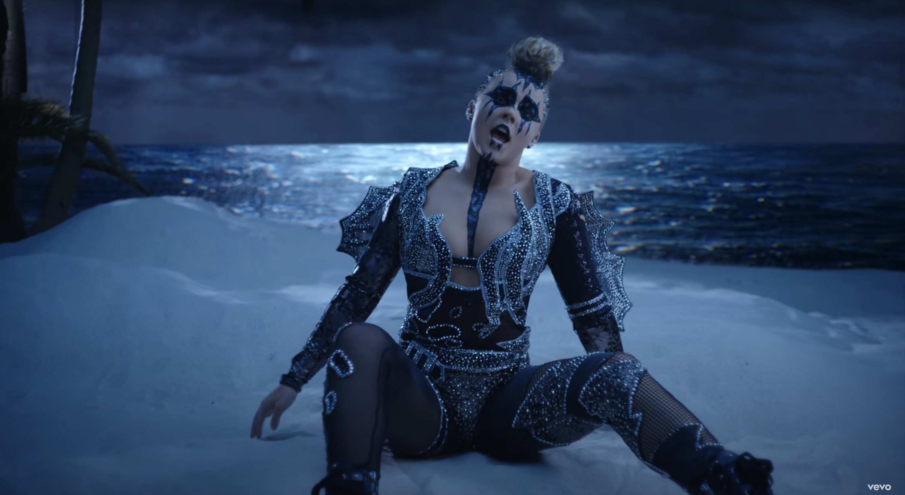 JoJo Siwa on the shore looking extra