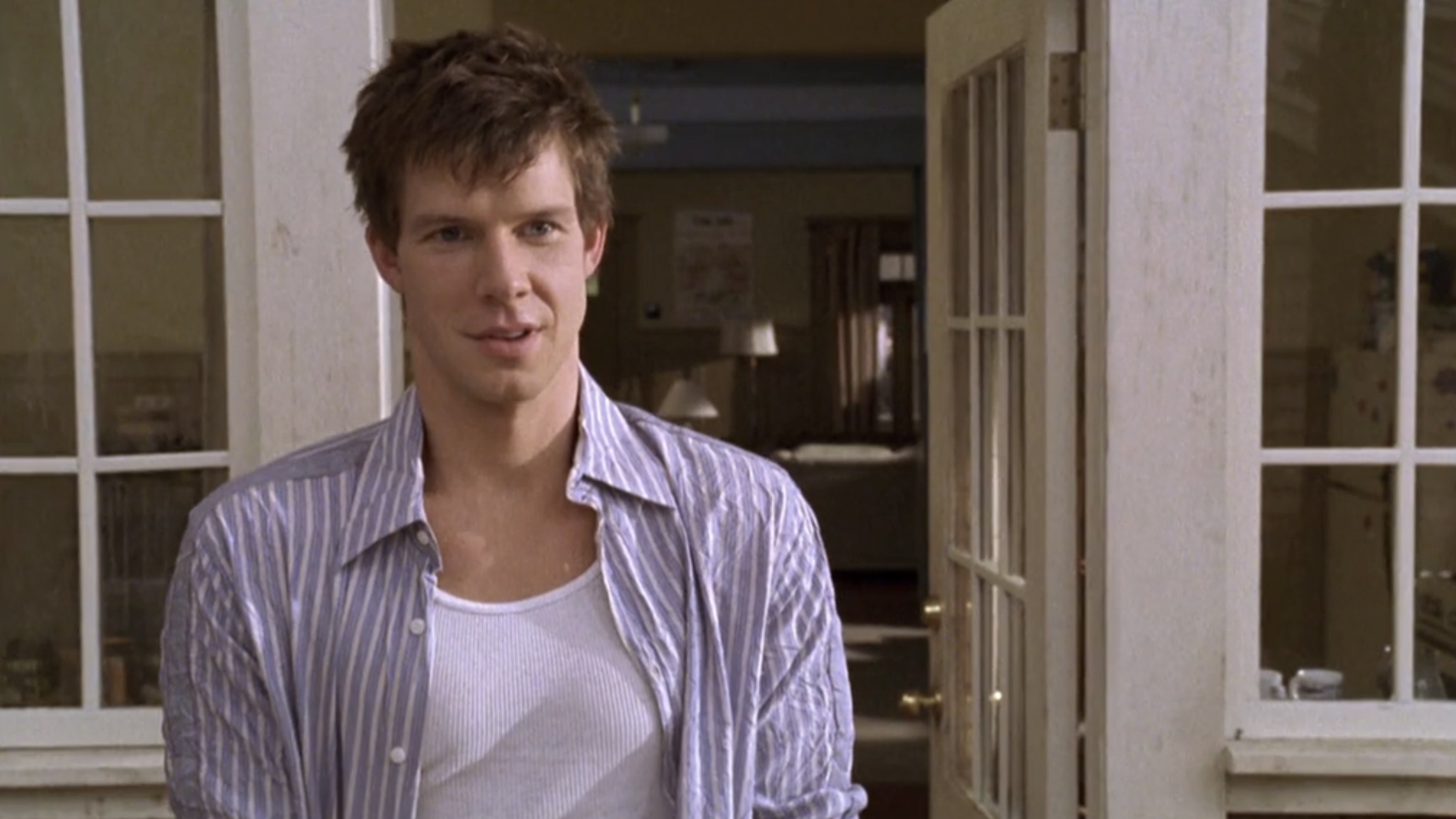 tim looking at jenny feeling happy