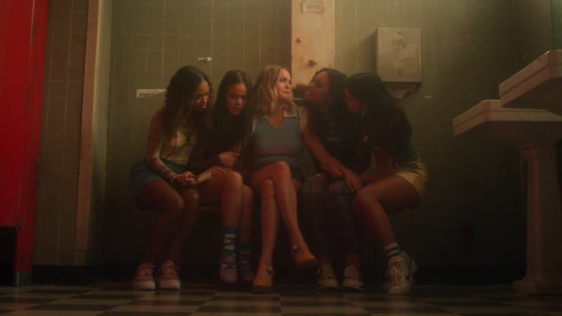 Pretty Little Liars: Summer School, all five of the main Liars hugging each other