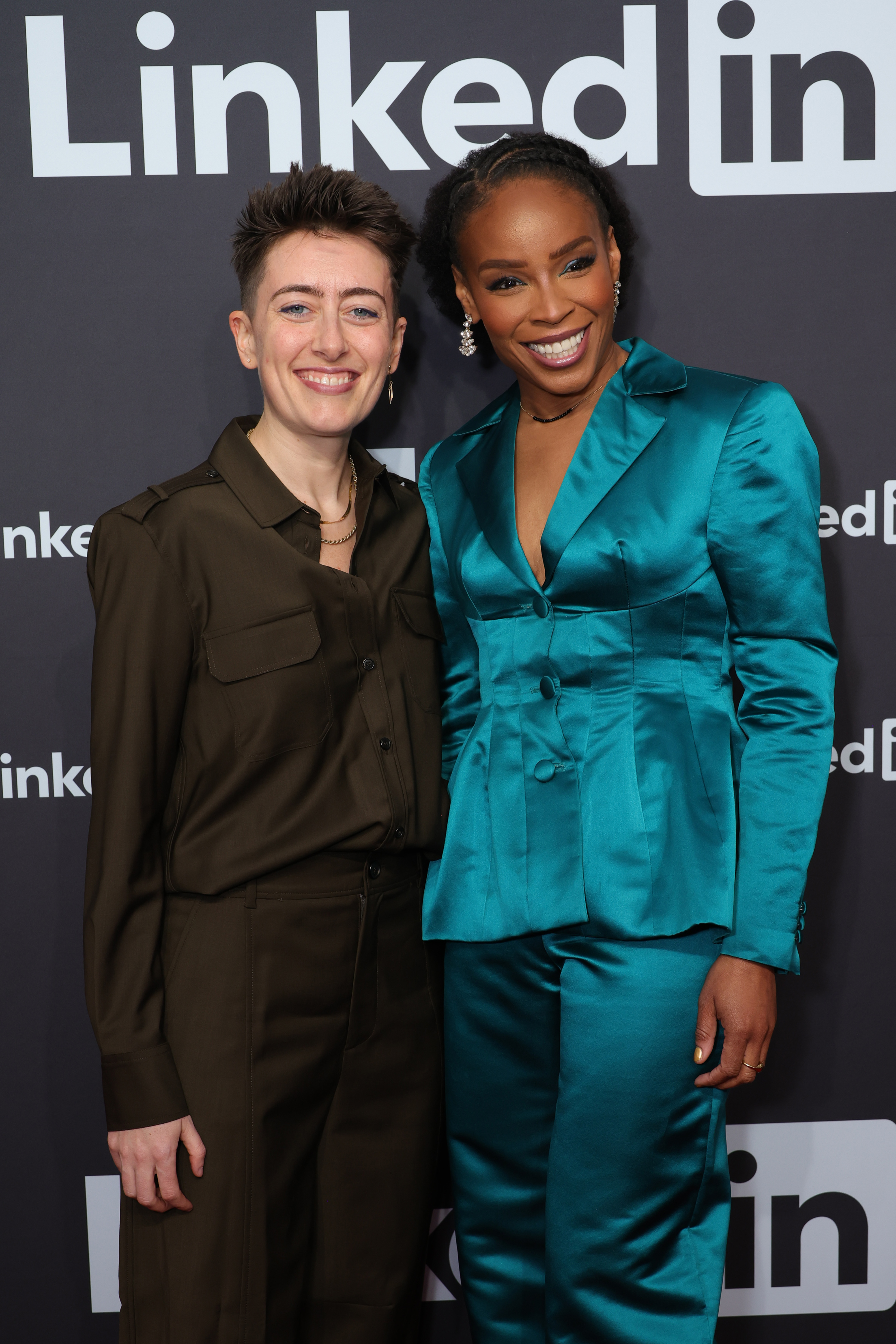NEW YORK, NEW YORK - MAY 13: Amber Ruffin (L) attends 28th Annual Webby Awards at Cipriani Wall Street on May 13, 2024 in New York City.