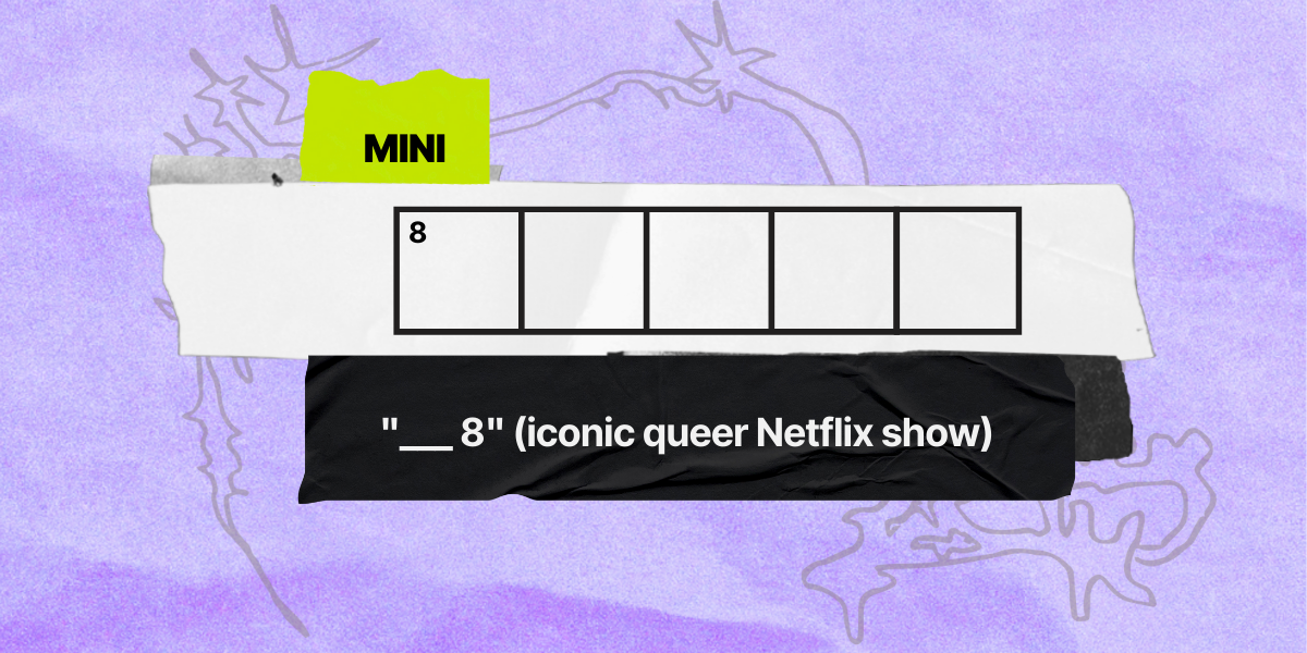 8 across / 5 letters / 