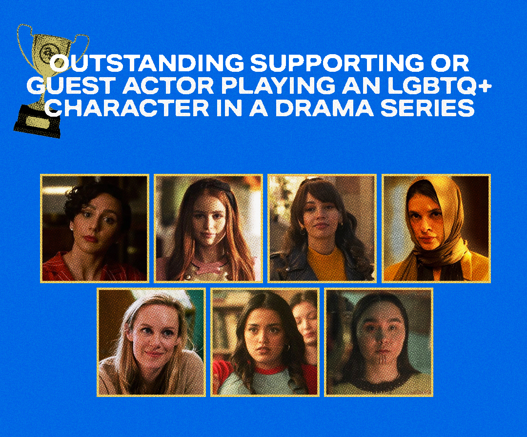 Outstanding Supporting or Guest Actor Playing an LGBTQ+ Character in a Drama Series Photos of the nominees