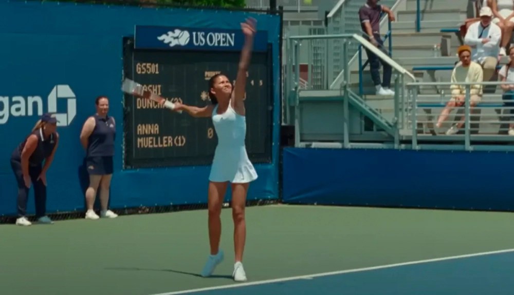 Tashi Duncan serving in Challengers