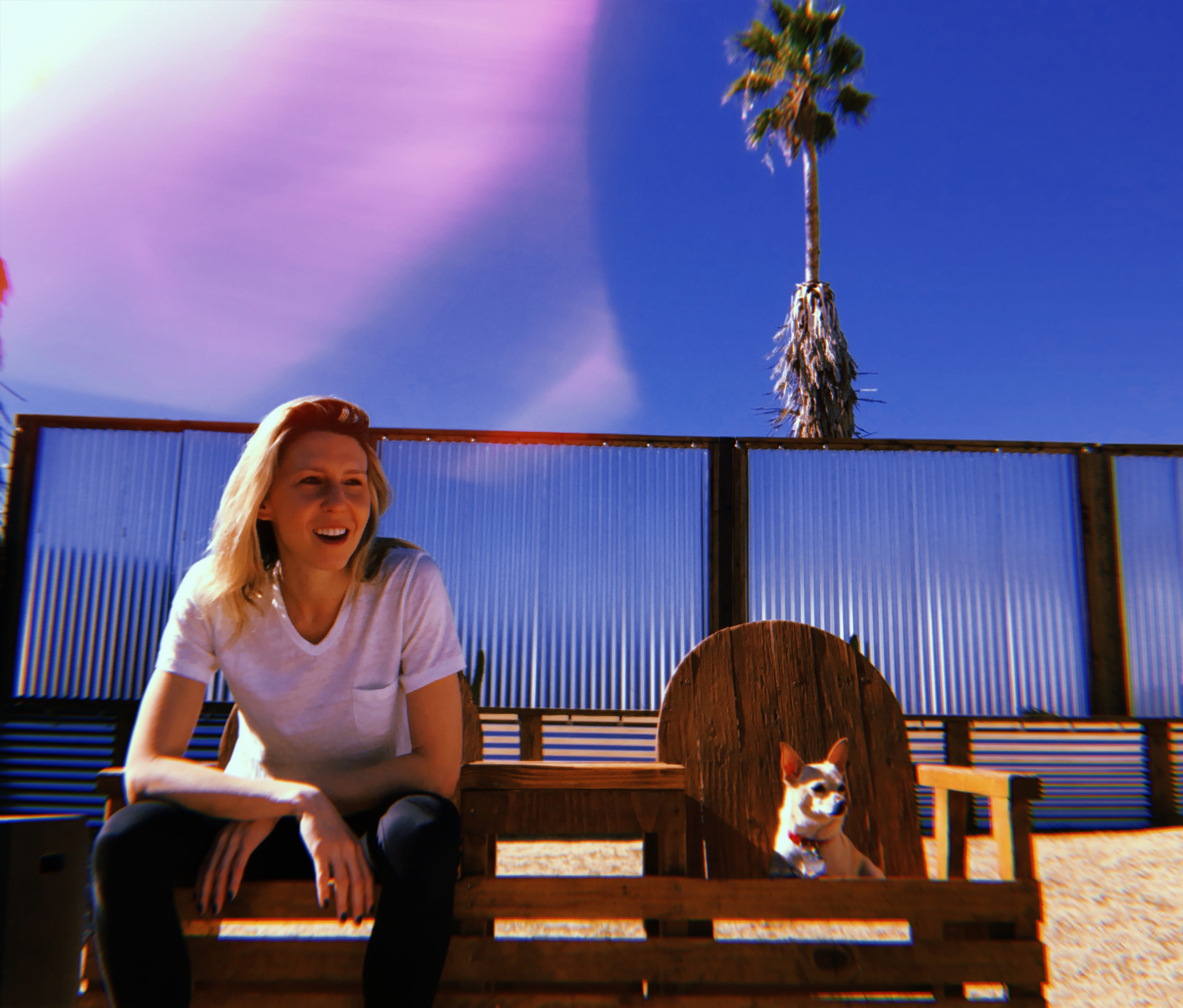 me and carol in the desert