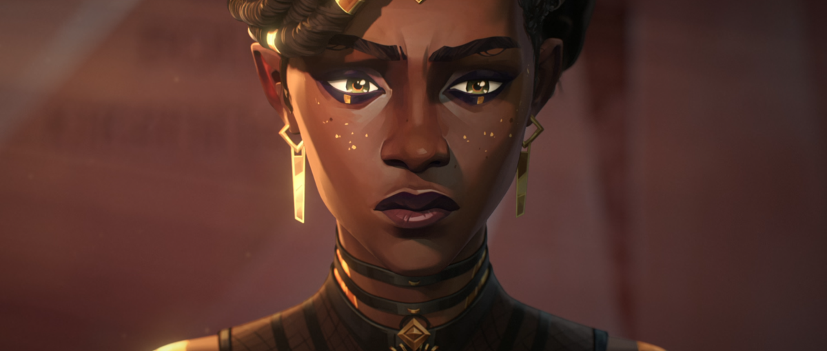 Arcane: Mel looks determinedly at the 'camera'
