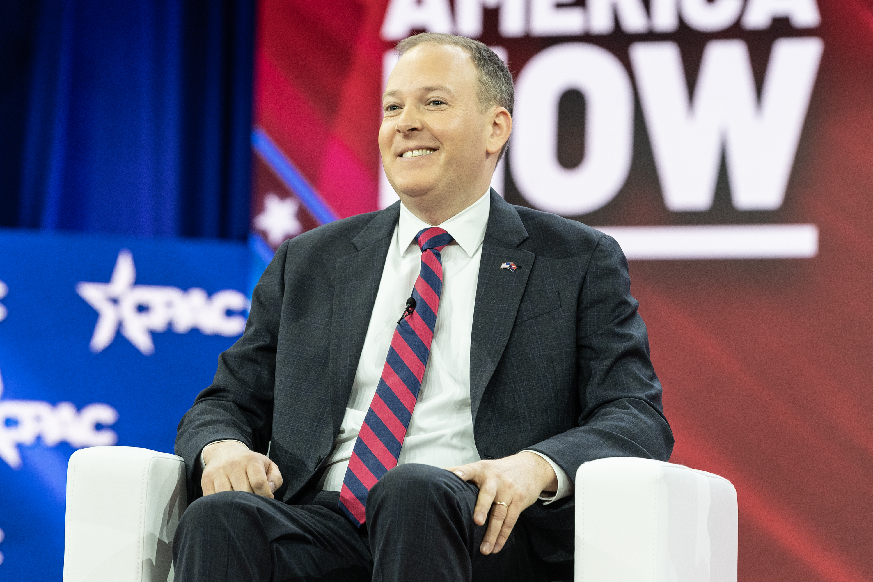 WASHINGTON, DC, DISTRICT OF COLUMBIA, UNITED STATES - 2023/03/04: Former Congressman Lee Zeldin speaks on the 3rd day of the CPAC (Conservative Political Action Conference) Washington, DC conference at Gaylord National Harbor Resort & Convention. (Photo by Lev Radin/Pacific Press/LightRocket via Getty Images)