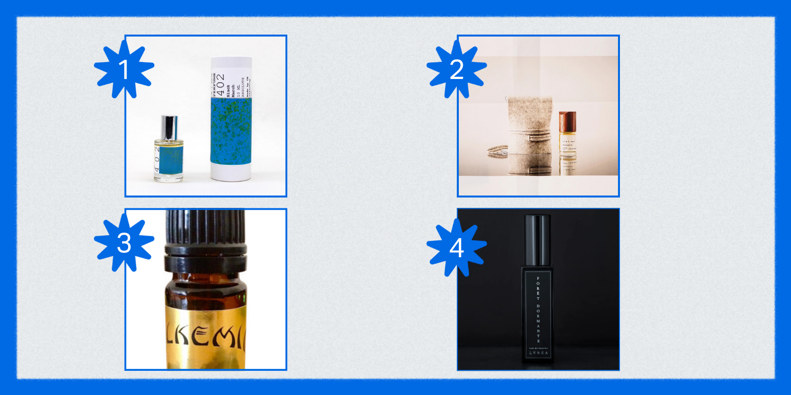 1. CB I Hate Perfume Black March ($71)2. XINÚ Monstera No 4 ($109)
3. Alkemia Moss Maiden ($48)
4. LVNEA Foret Dormant ($42)