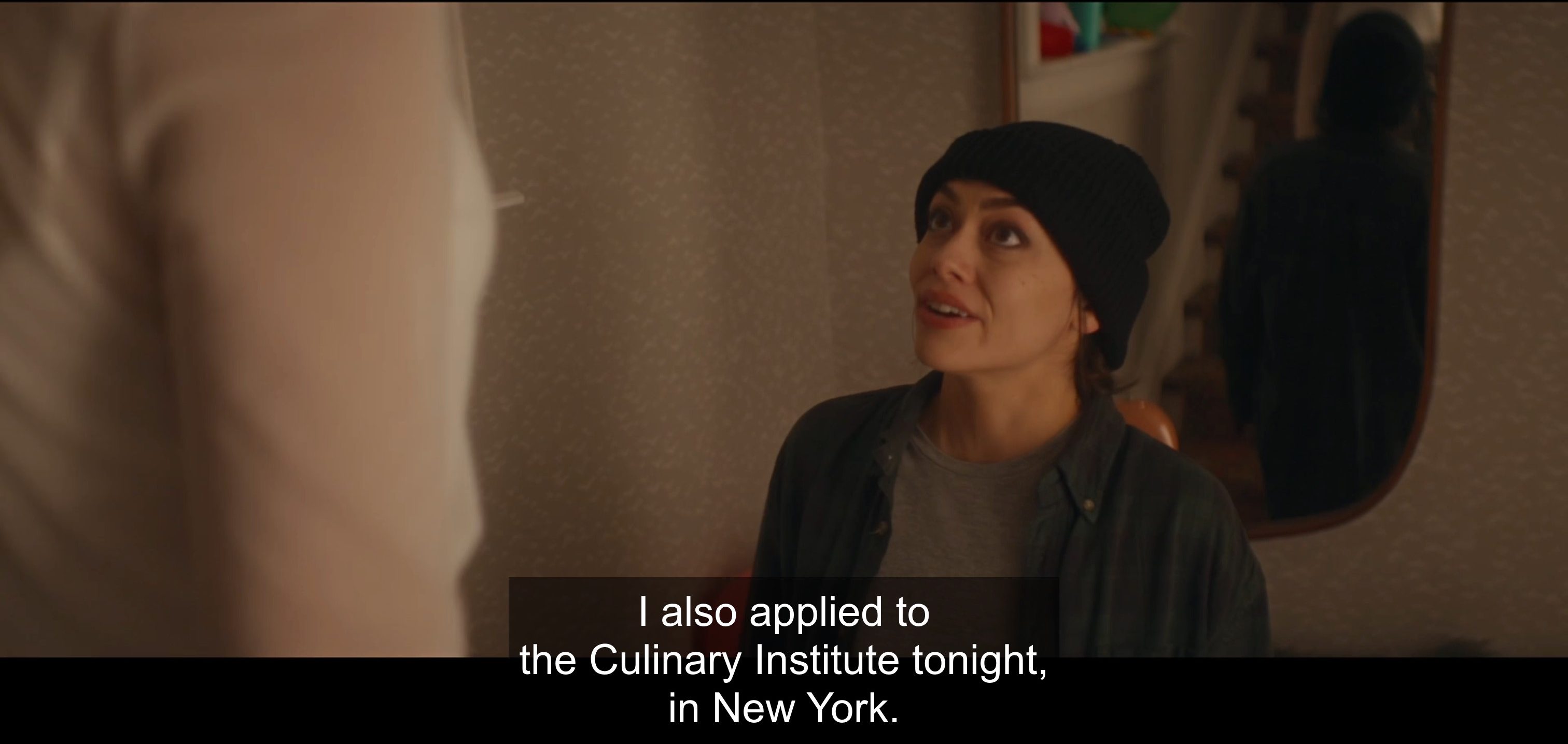 I also applied to the culinary institute