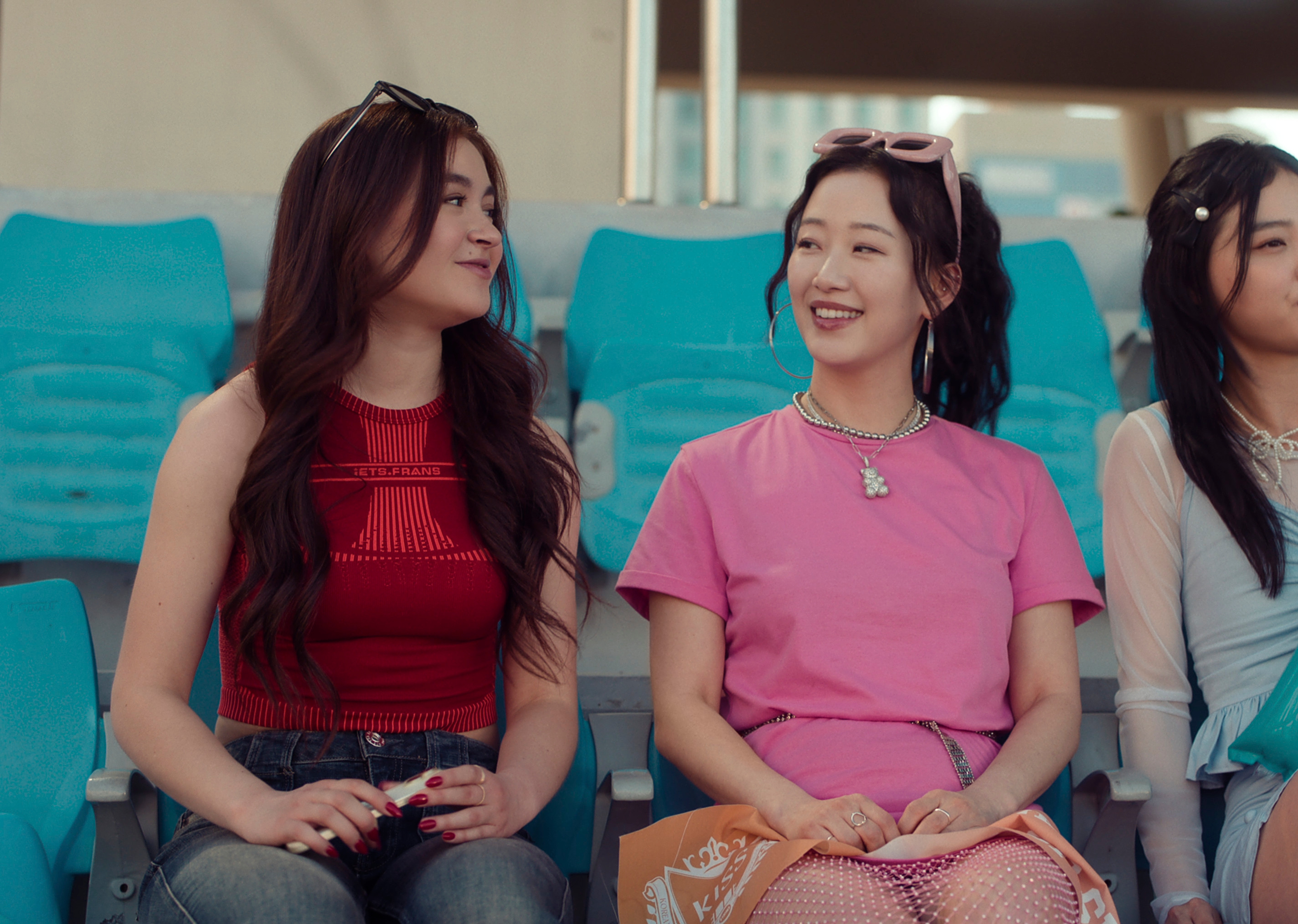 XO, Kitty. (L to R) Anna Cathcart as Kitty Song Covey, Gia Kim as Yuri Han in episode 206 of XO, Kitty. Cr. Courtesy of Netflix © 2024