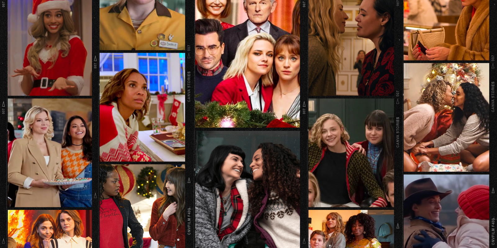 collage of lesbian christmas movies