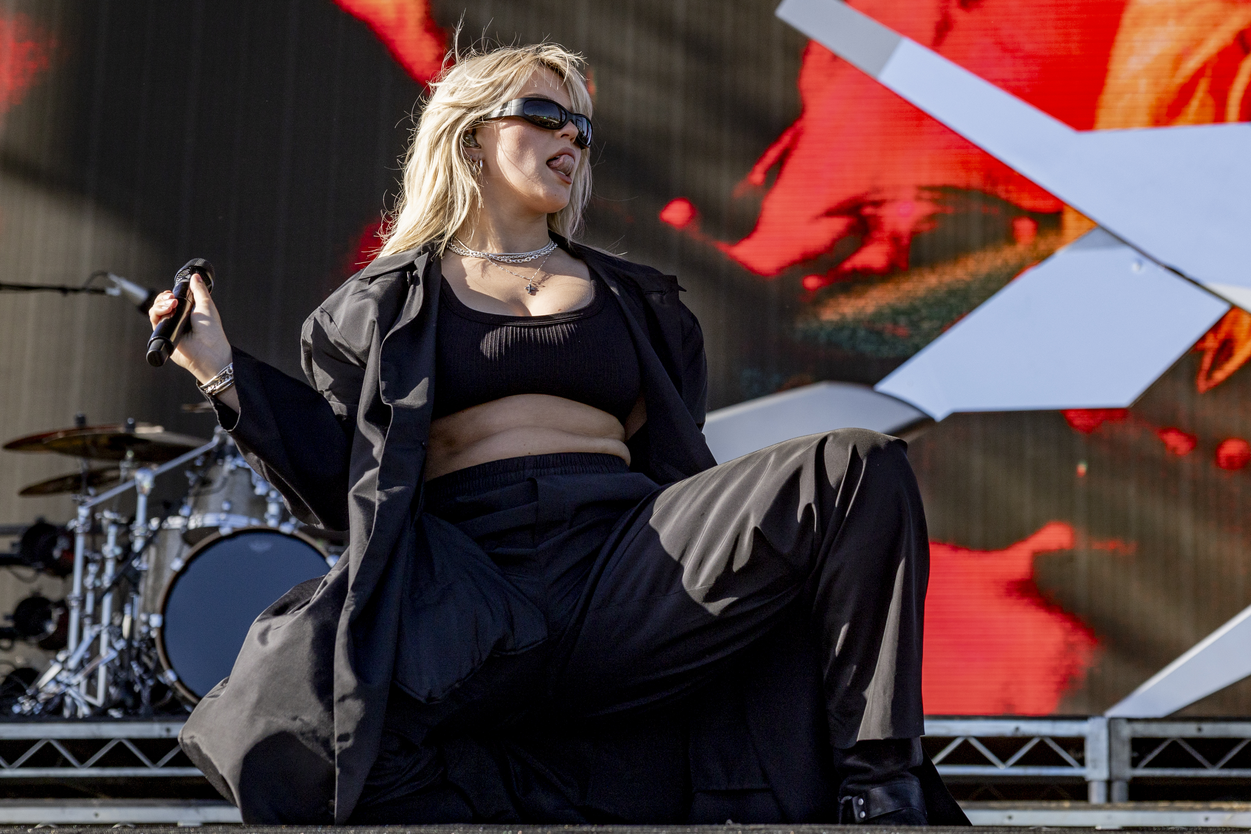 Renee Rapp performs onstage at the 2024 Coachella Valley Music and Arts Festival at Empire Polo Club on April 14, 2024 in Indio, California
