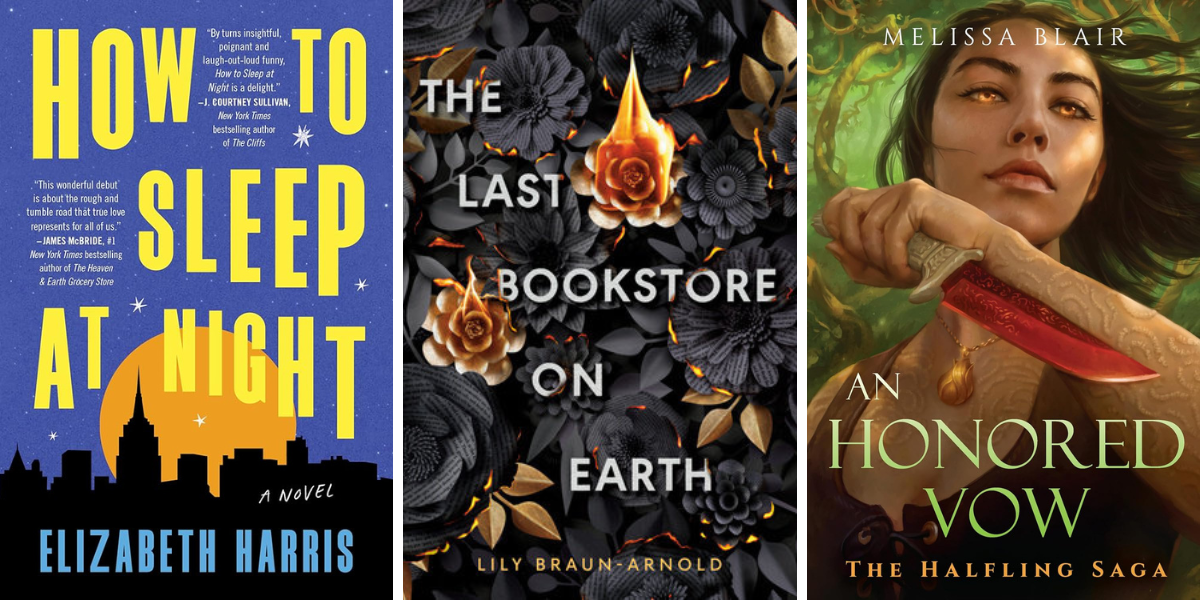 How to Sleep at Night by Elizabeth Harris (Novel)
The Last Bookstore on Earth by Lilly Braun-Arnold (YA Romantasy)
An Honored Vow: The Halfling Saga #4 by Melissa Blair (Romantasy)