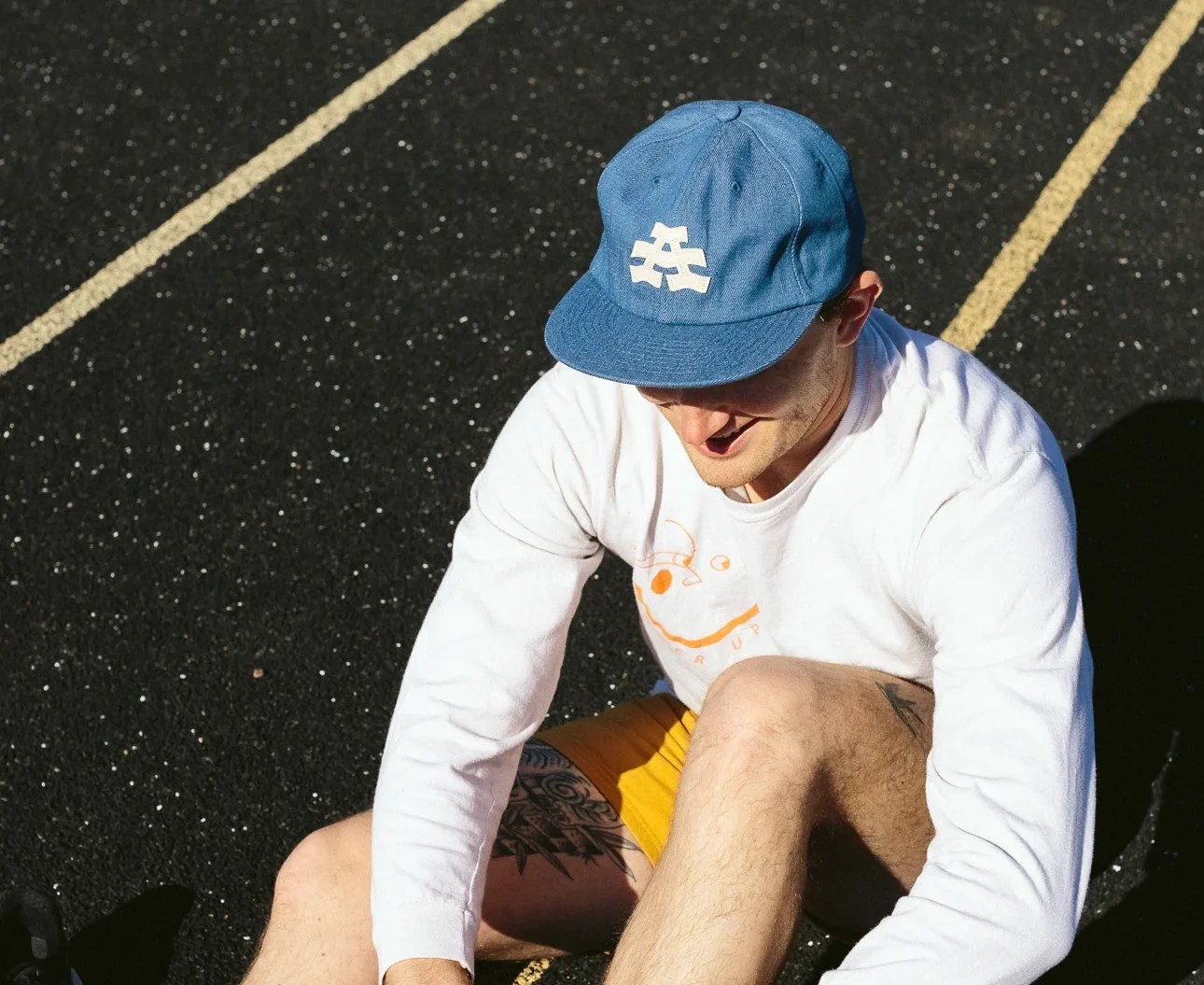 the athletic denim hat