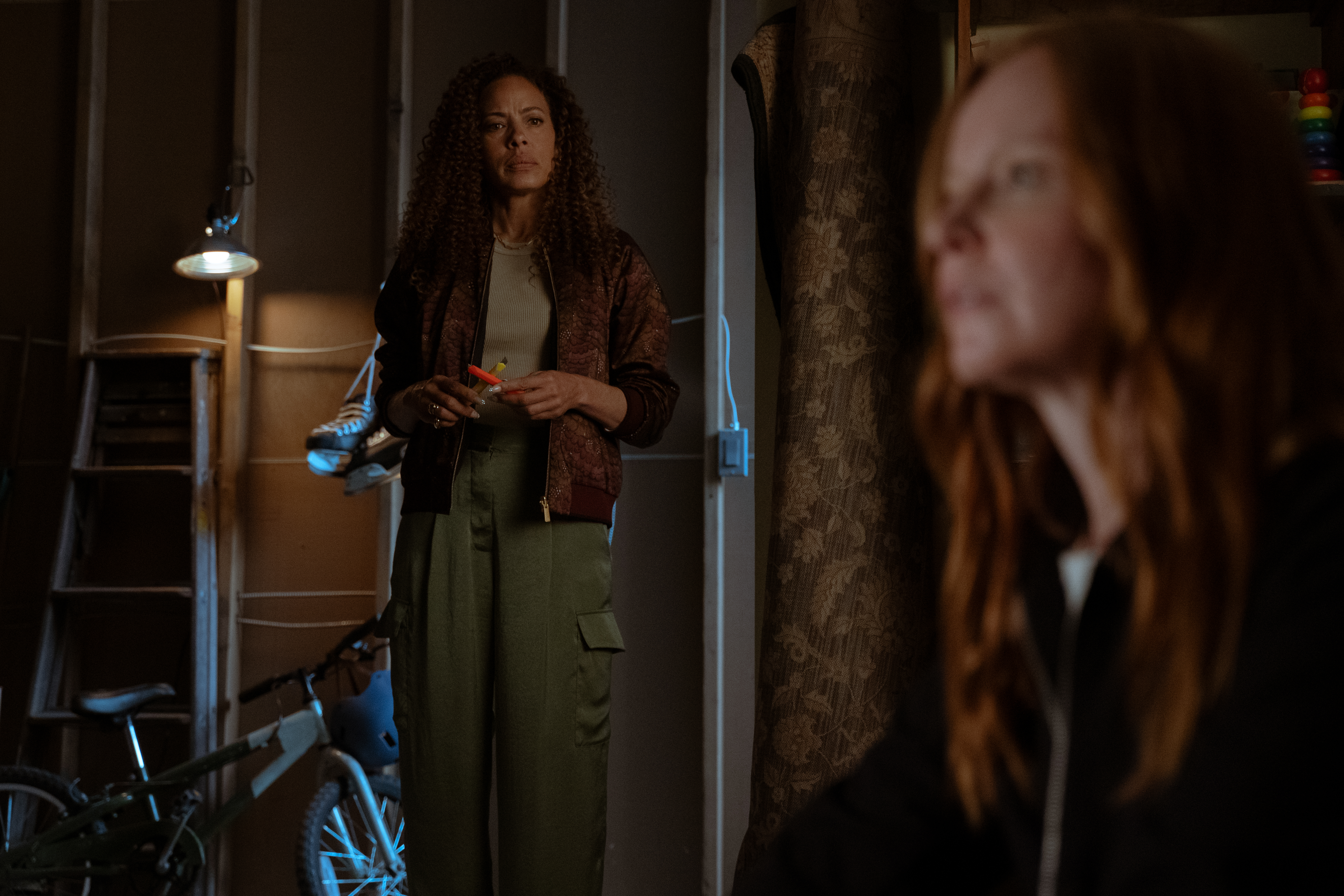 Tai and Van in Tai's basement