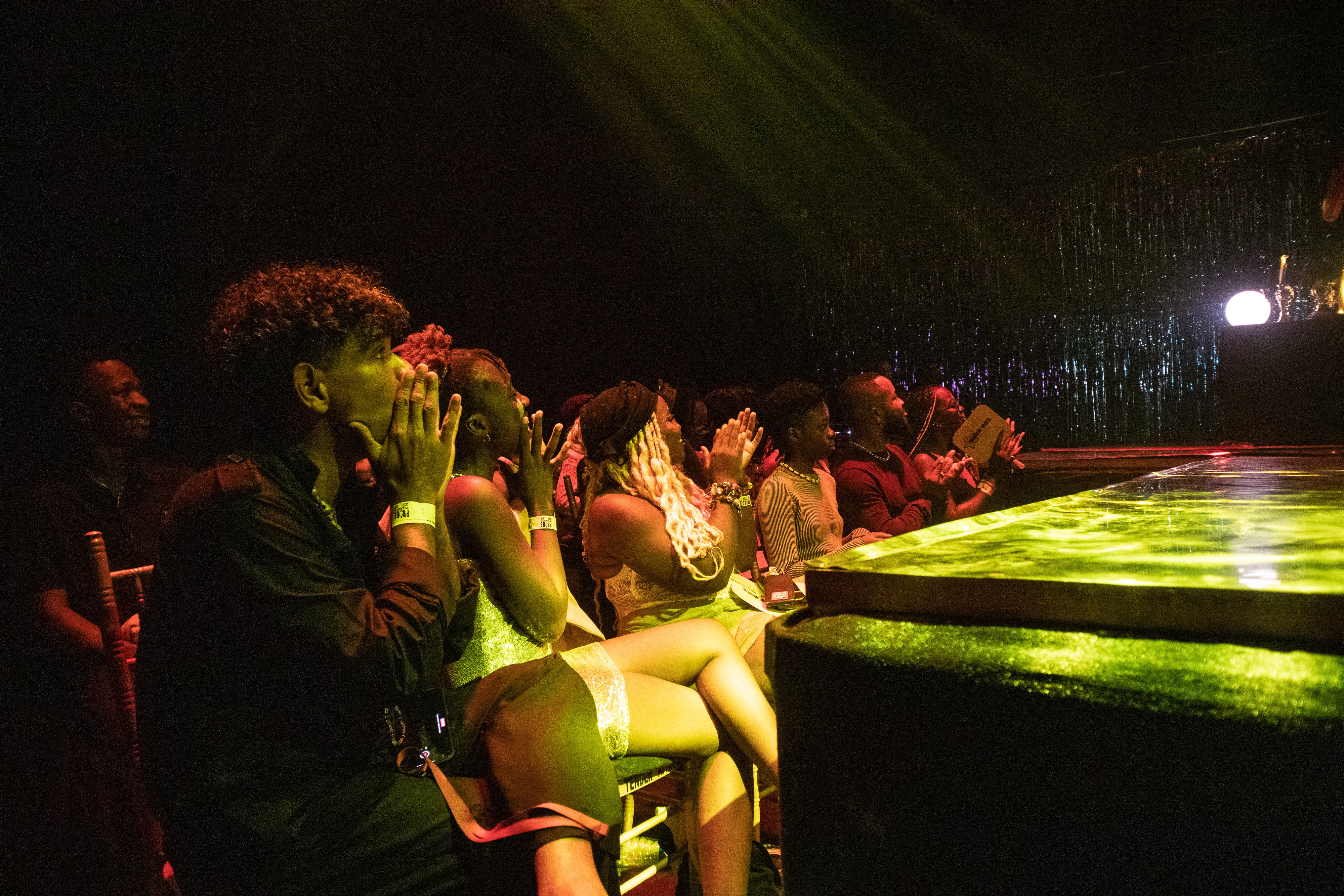 Heavenly Bodies spectators at the ballroom