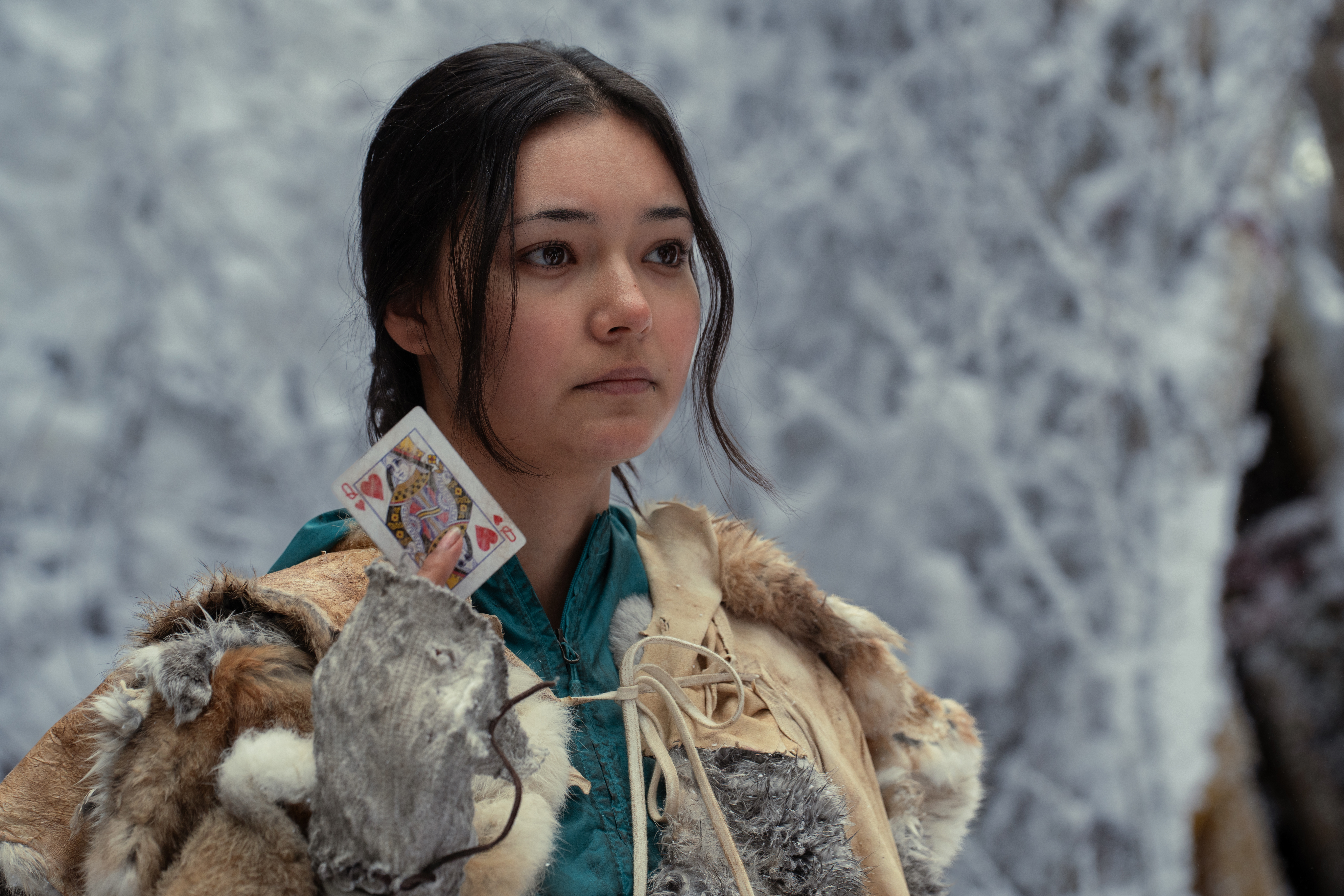 Alexa Barajas as Teen Mari in Yellowjackets, episode 10, season 3, streaming on Paramount+ with SHOWTIME, 2025.