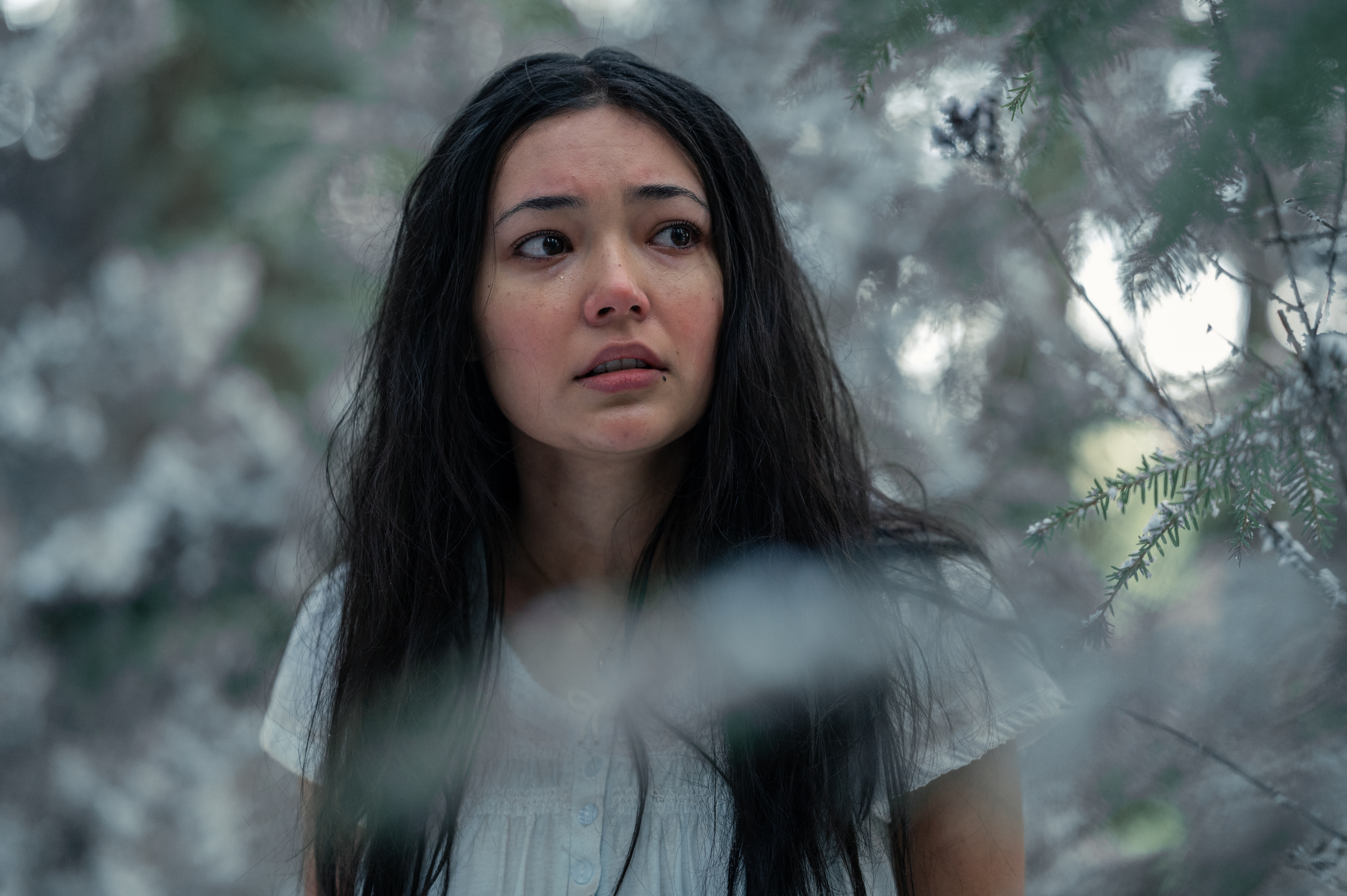 Alexa Barajas as Teen Mari in Yellowjackets, episode 10, season 3, streaming on Paramount+ with SHOWTIME, 2025. Photo Credit: Kailey Schwerman/Paramount+ with SHOWTIME.