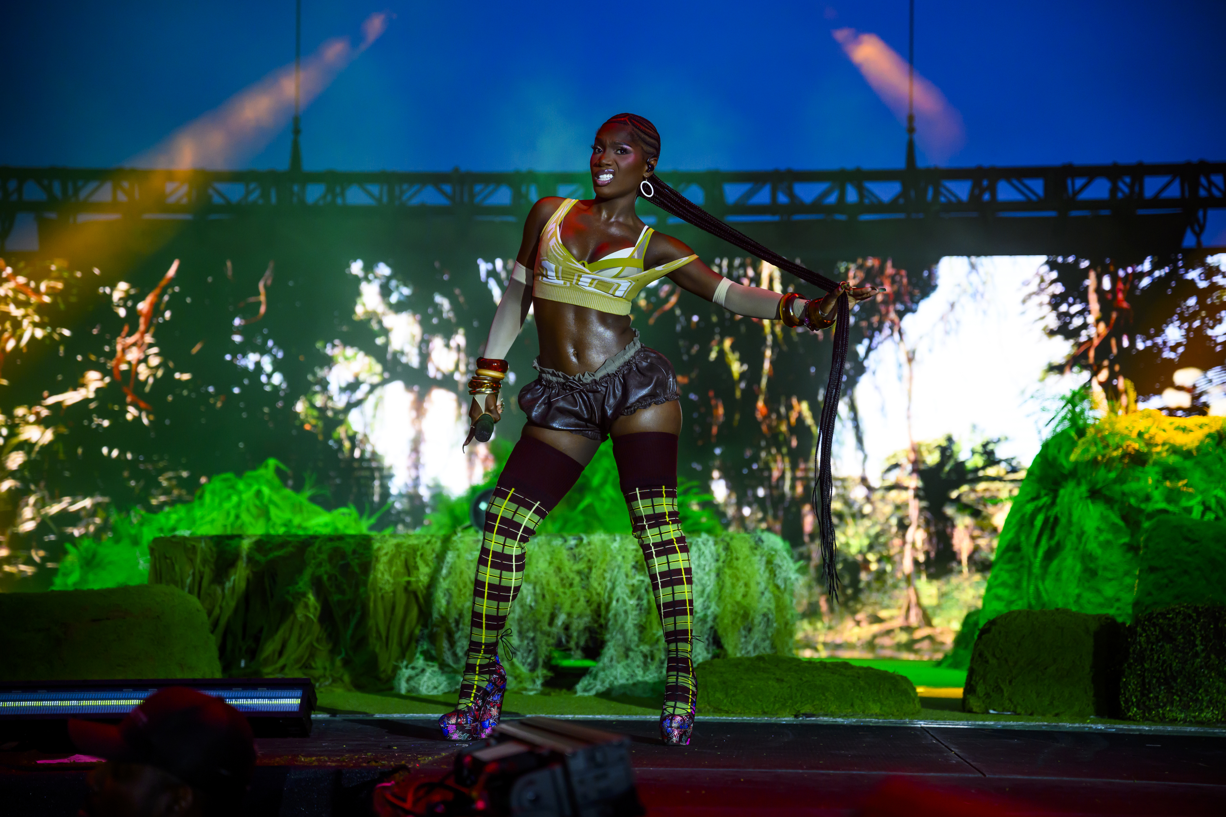 WASHINGTON, DC - JUNE 8: Doechii performs during the WorldPride Closing Concerts on June 8, 2025 in Washington, DC. (Photo by Pete Kiehart for The Washington Post via Getty Images)