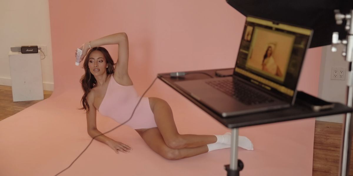 Emira poses for a photoshoot on Bravo's Next Gen NYC