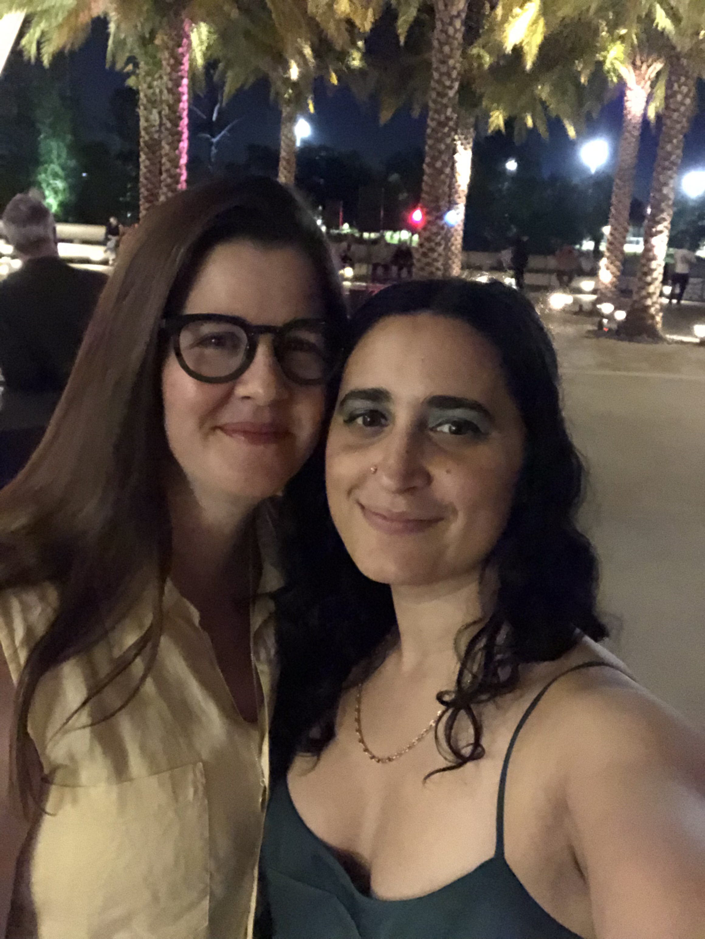 Kristen and Kayla all dressed up