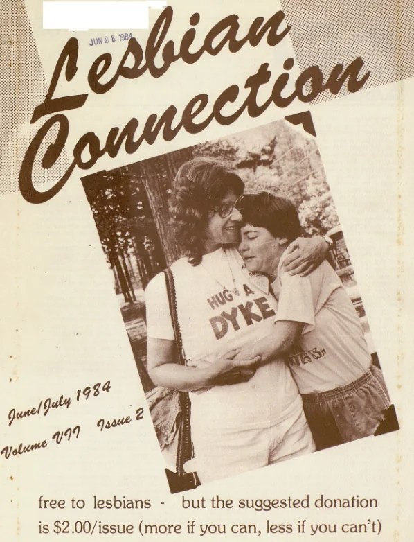 lesbian connection 1984 magazine
