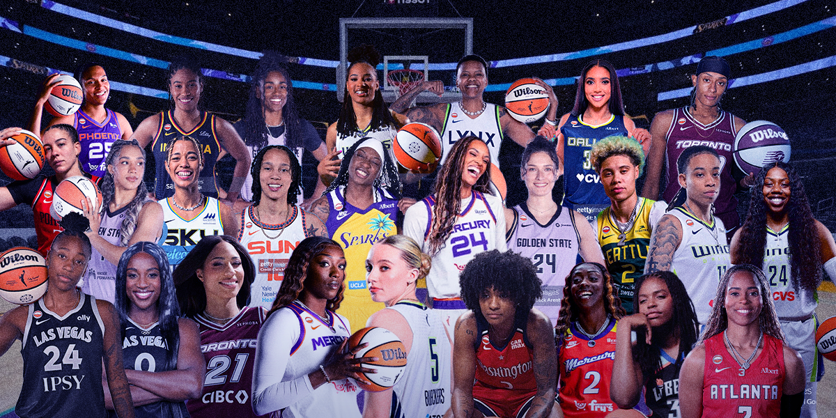 collage of gay WNBA players