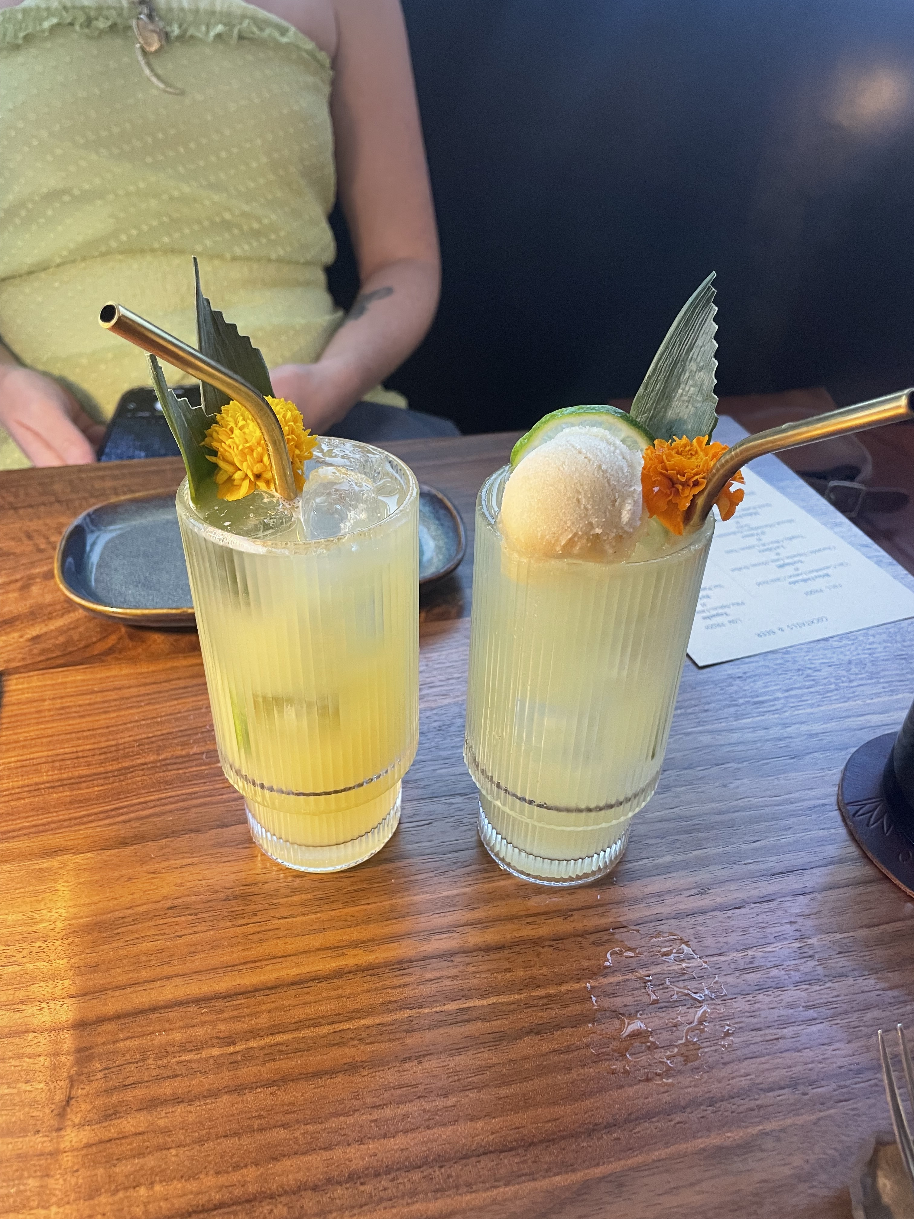 two cocktails