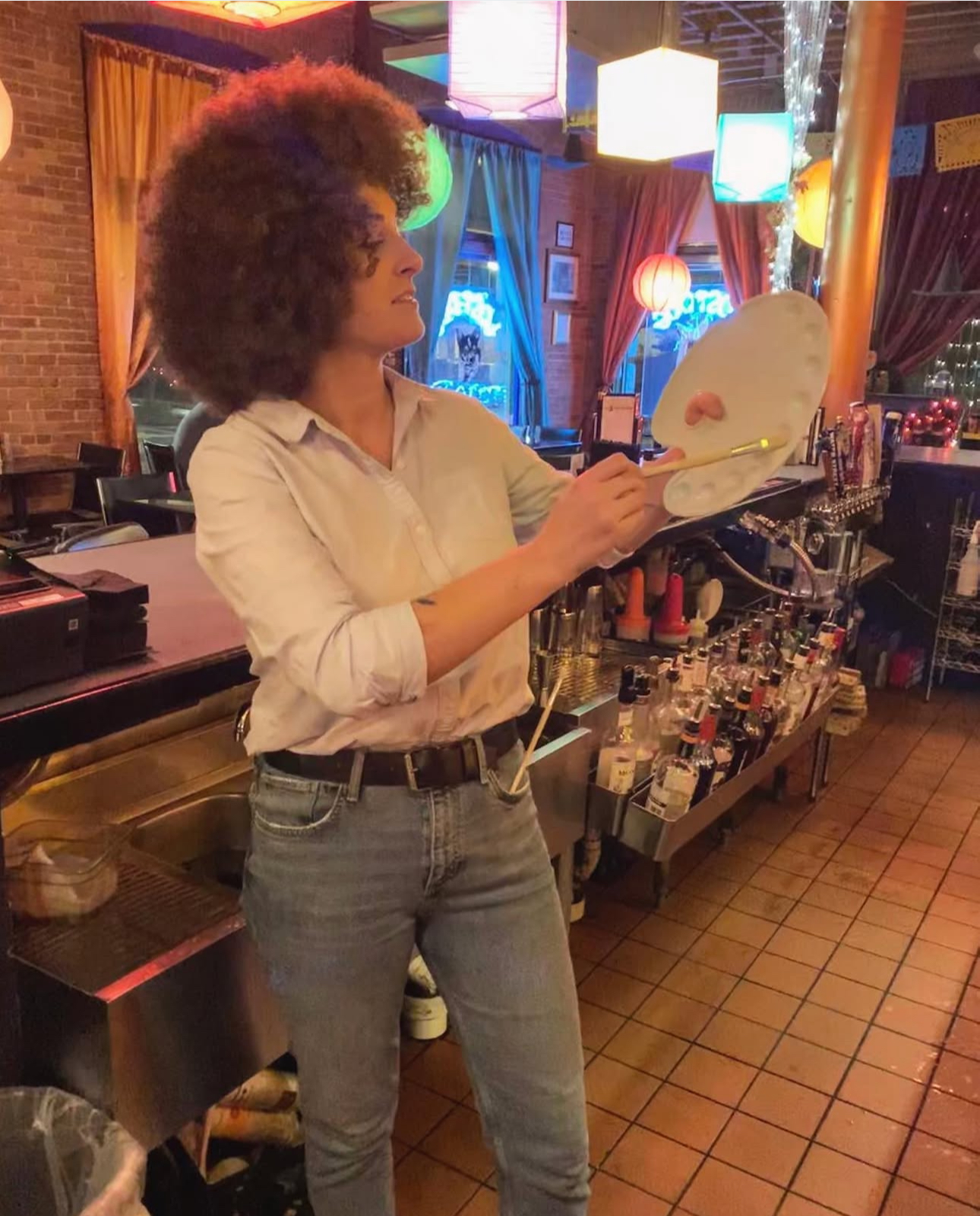 Motti as Bob Ross