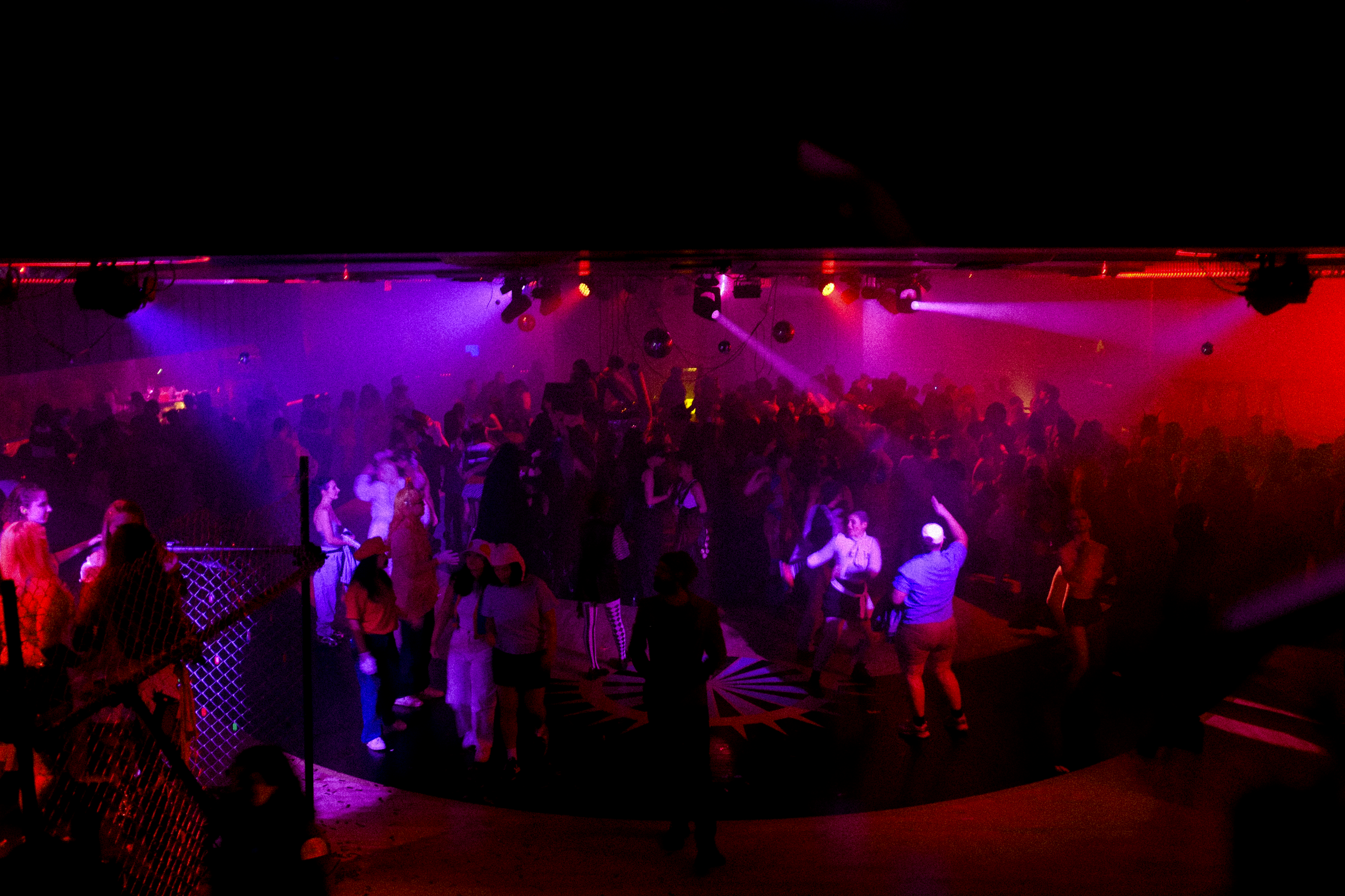 the packed dance floor