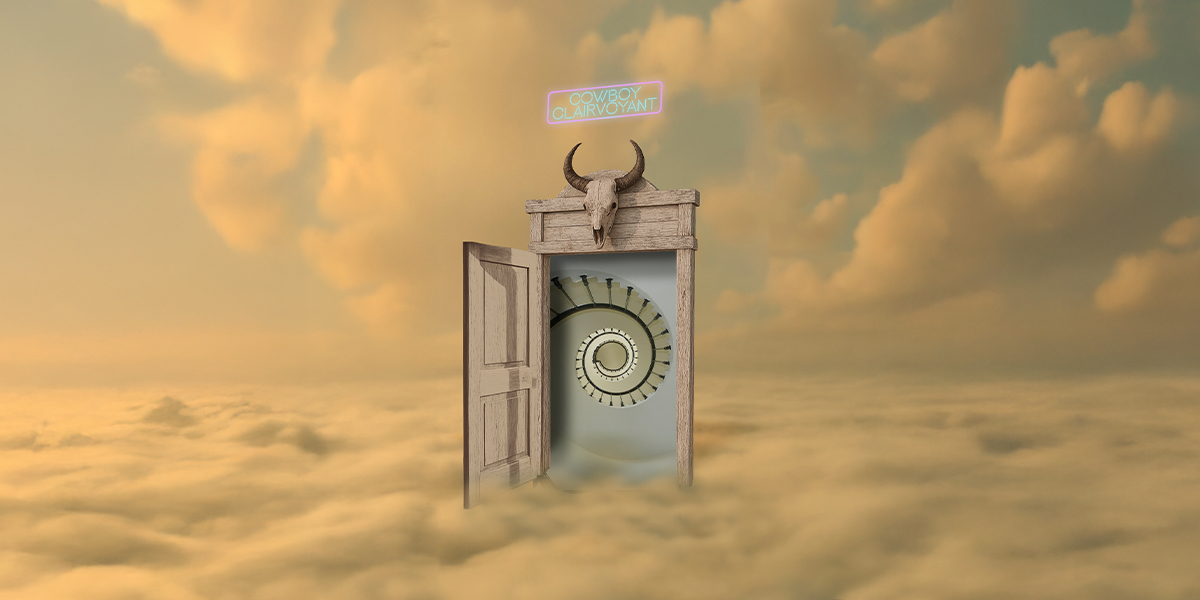 a dream door into a spiral staircase