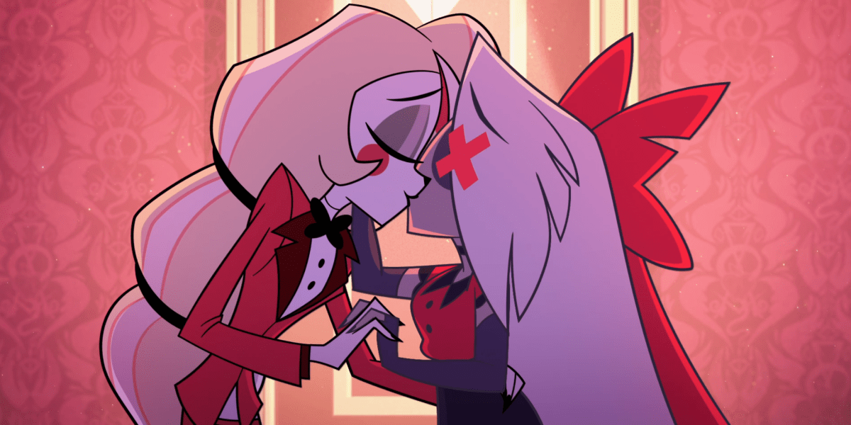 Hazbin Hotel Vaggie and Charlie dancing tango