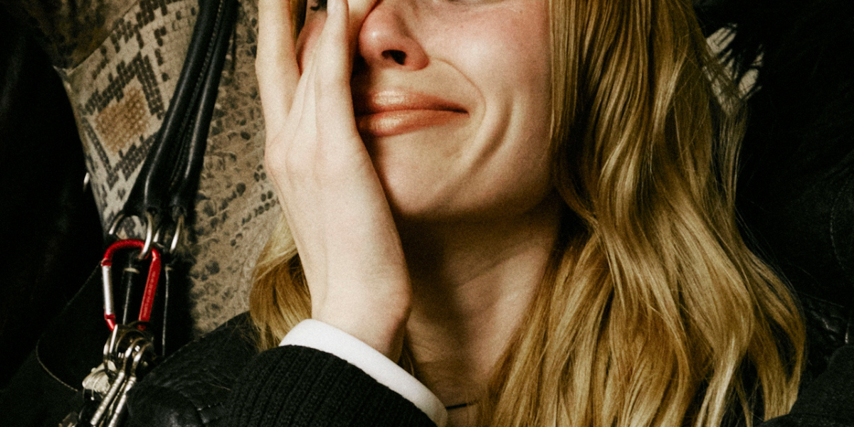 a person crying