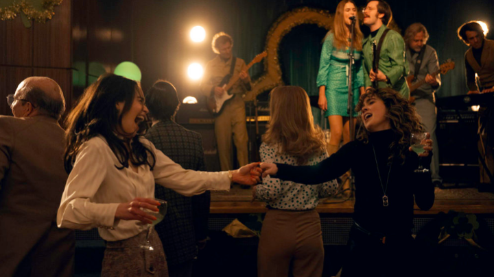 Ponies: Bea and Twila dancing wildly, carefree and laughing
