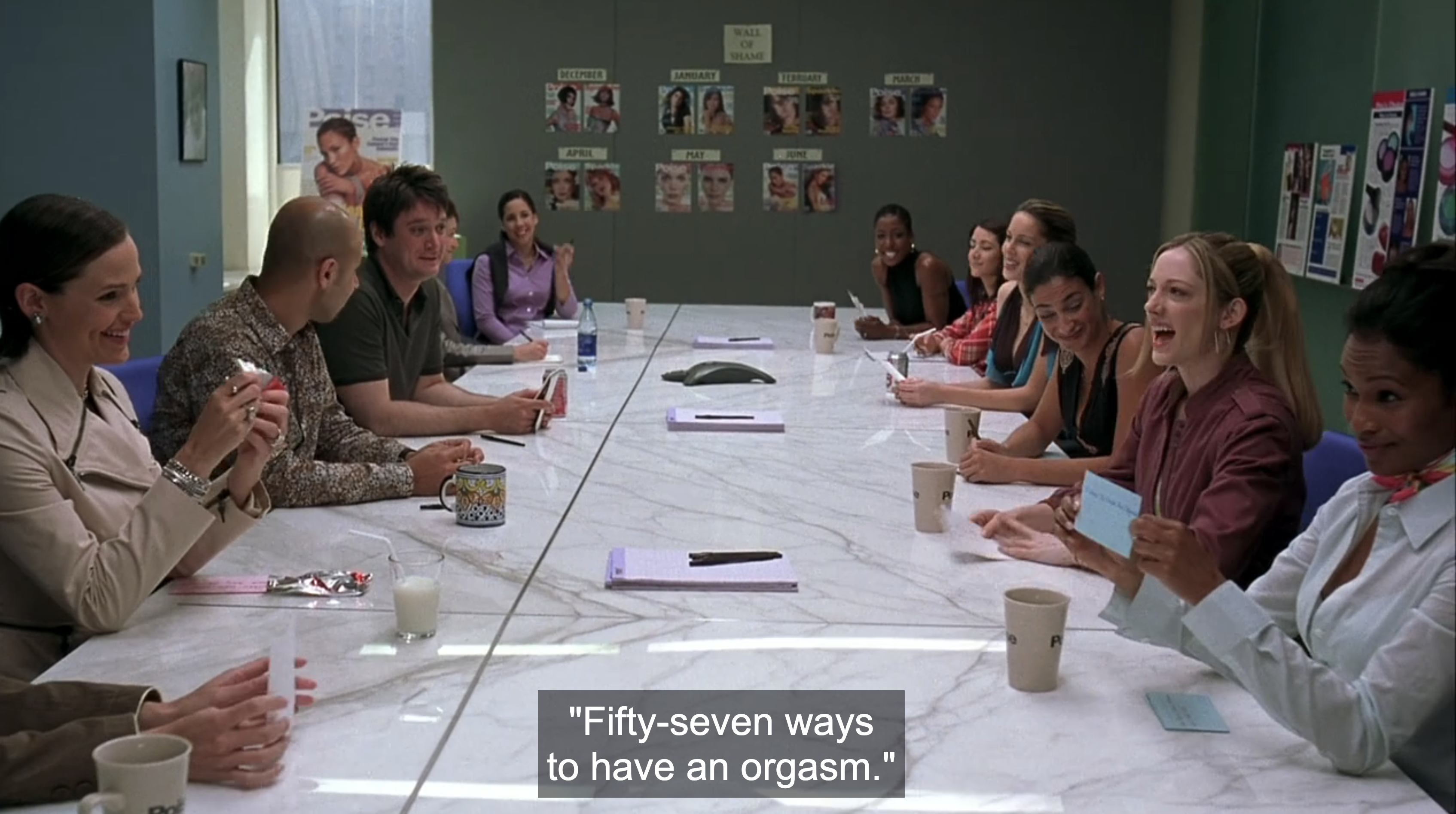 pitch meeting in 13 Going on 30